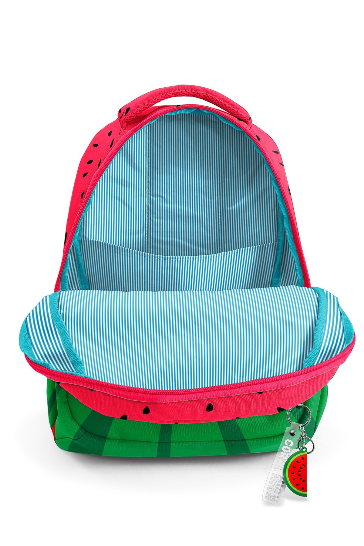 Coral High Kids Kırmızı Yeşil Karpuz Desenli 3 lü Okul Çanta Seti SET0114428