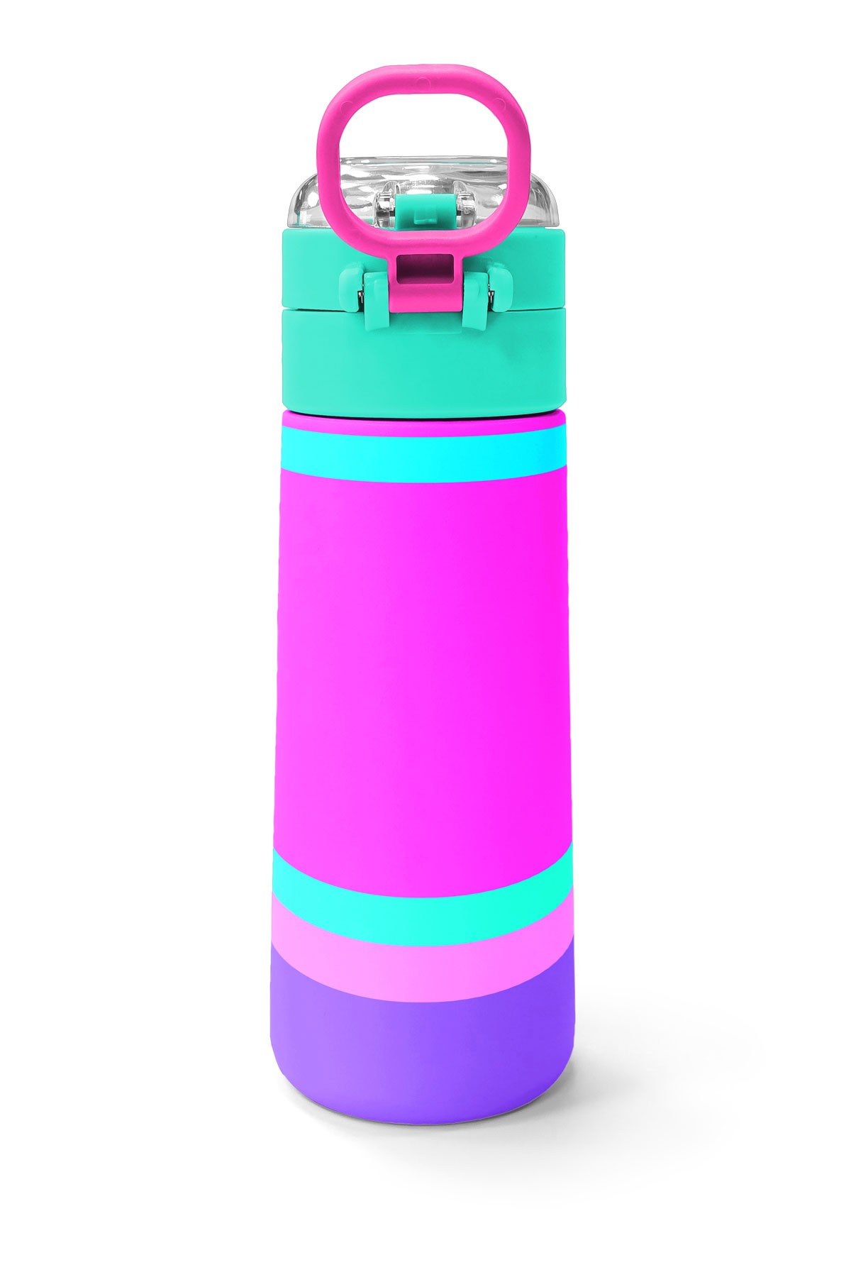 Coral High Kids Çok Renkli Pipetli ve Direkt İçim Çelik Termos 500 ml 31864