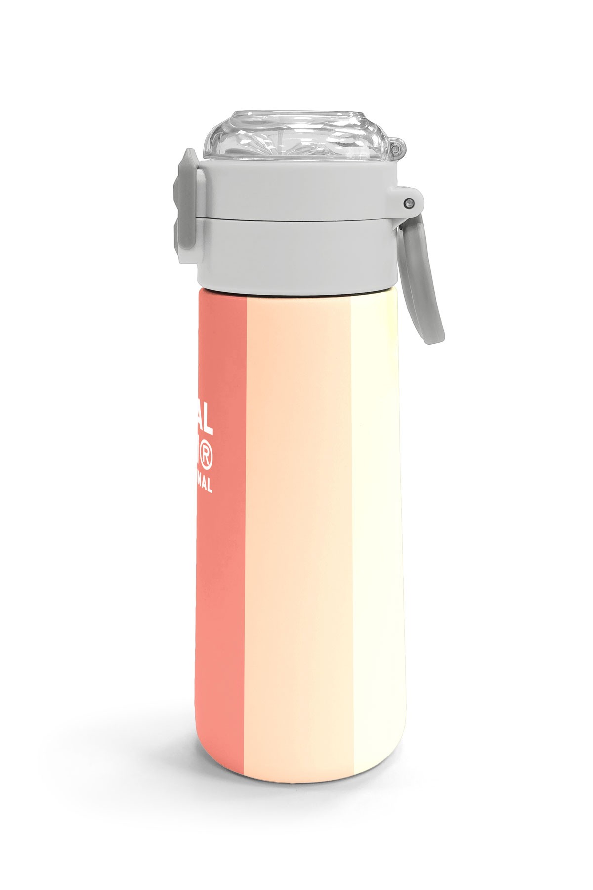 Coral High Kids Renkli Çizgili Desenli Pipetli ve Direkt İçim Çelik Termos 500 ml 31880