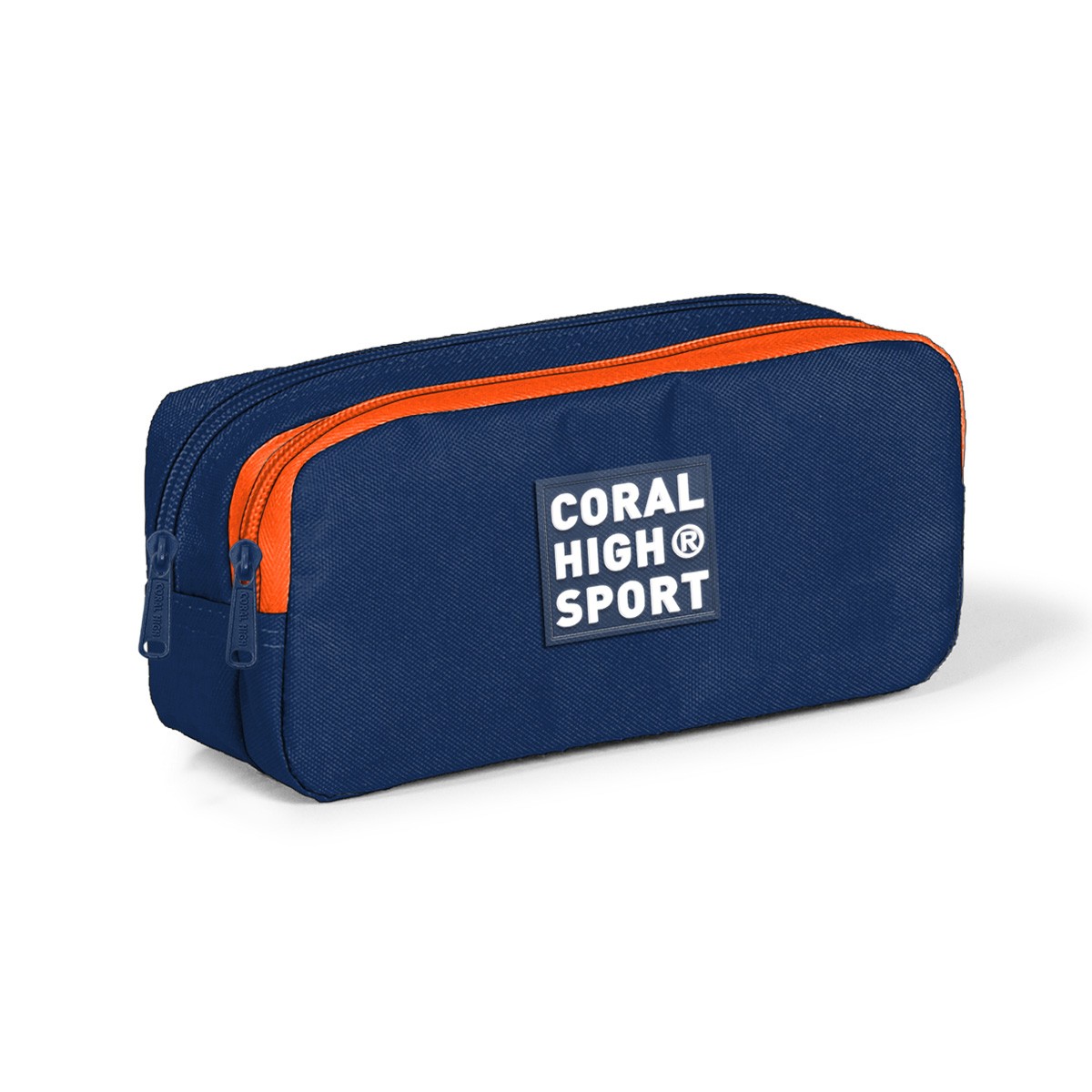 Coral High Sport Lacivert Neon Turuncu İki Bölmeli Kalem Çantası 22266