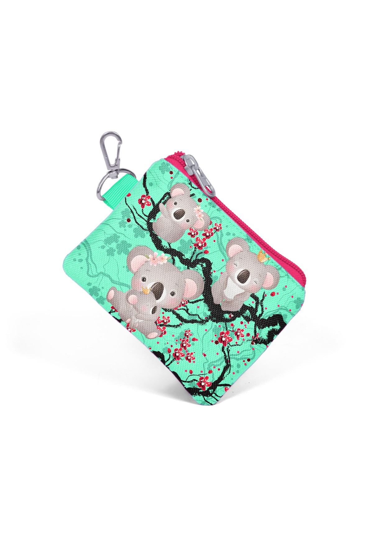 Coral High Kids Su Yeşilİ Neon Mercan Koala Desenli Bozuk Para Çantası 21813