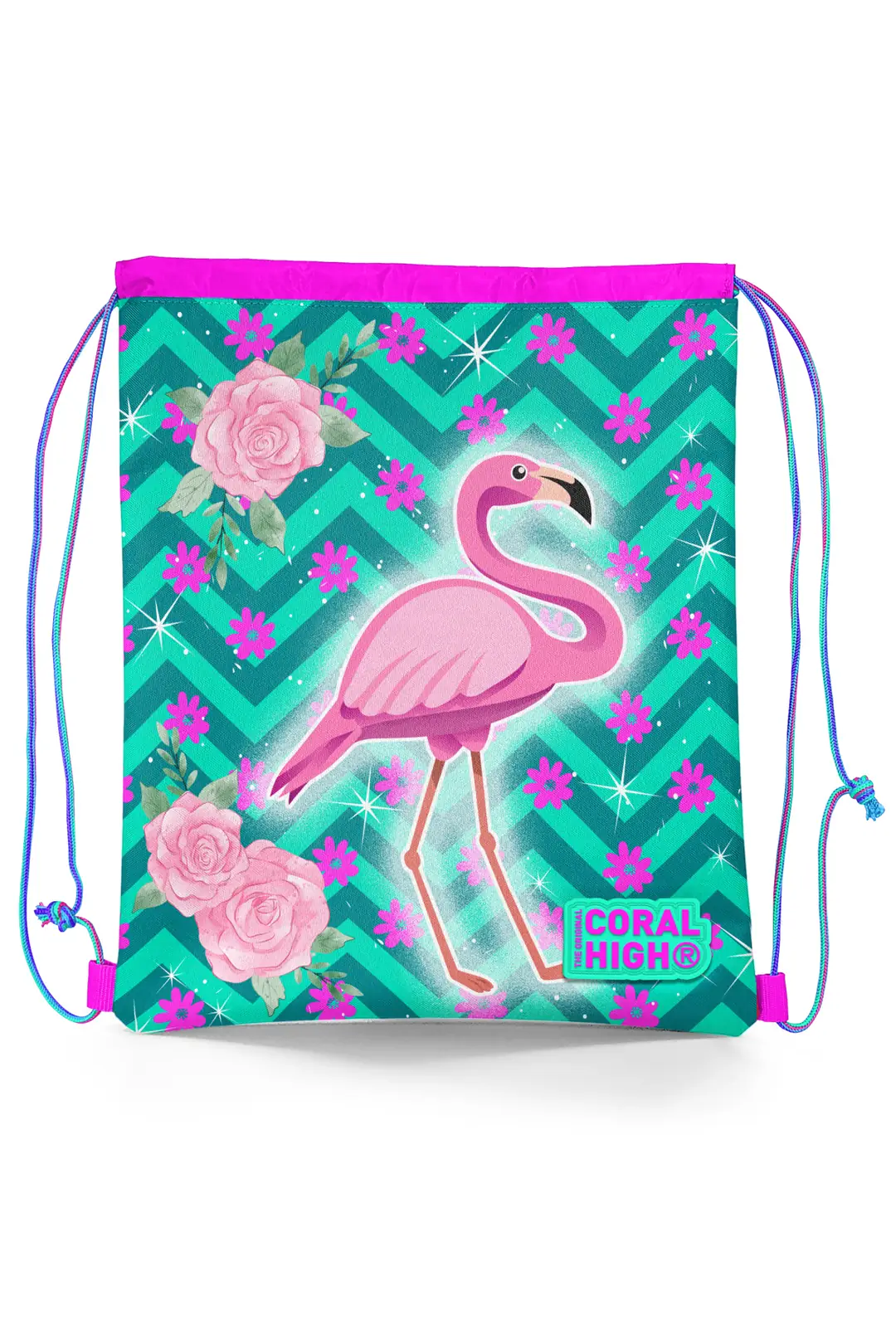 Coral High Kids Water Green Pink Flamingo Patterned  display picture 1