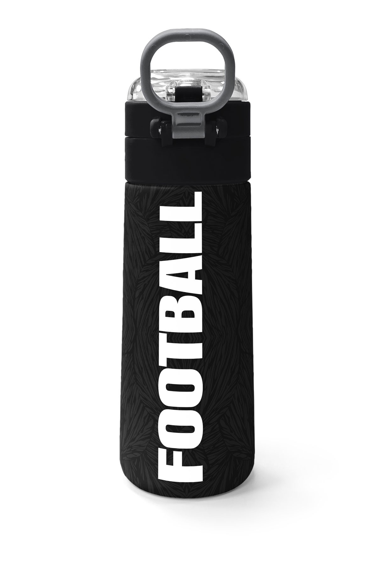 Coral High Kids Siyah Futbol Desenli Pipetli ve Direkt İçim Çelik Termos 500 ml 31898
