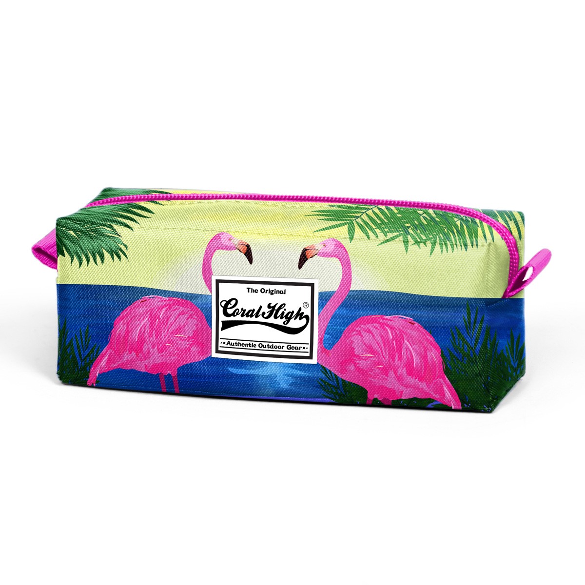 Coral High Pembe Flamingo Desenli Kalem Çantası 22374