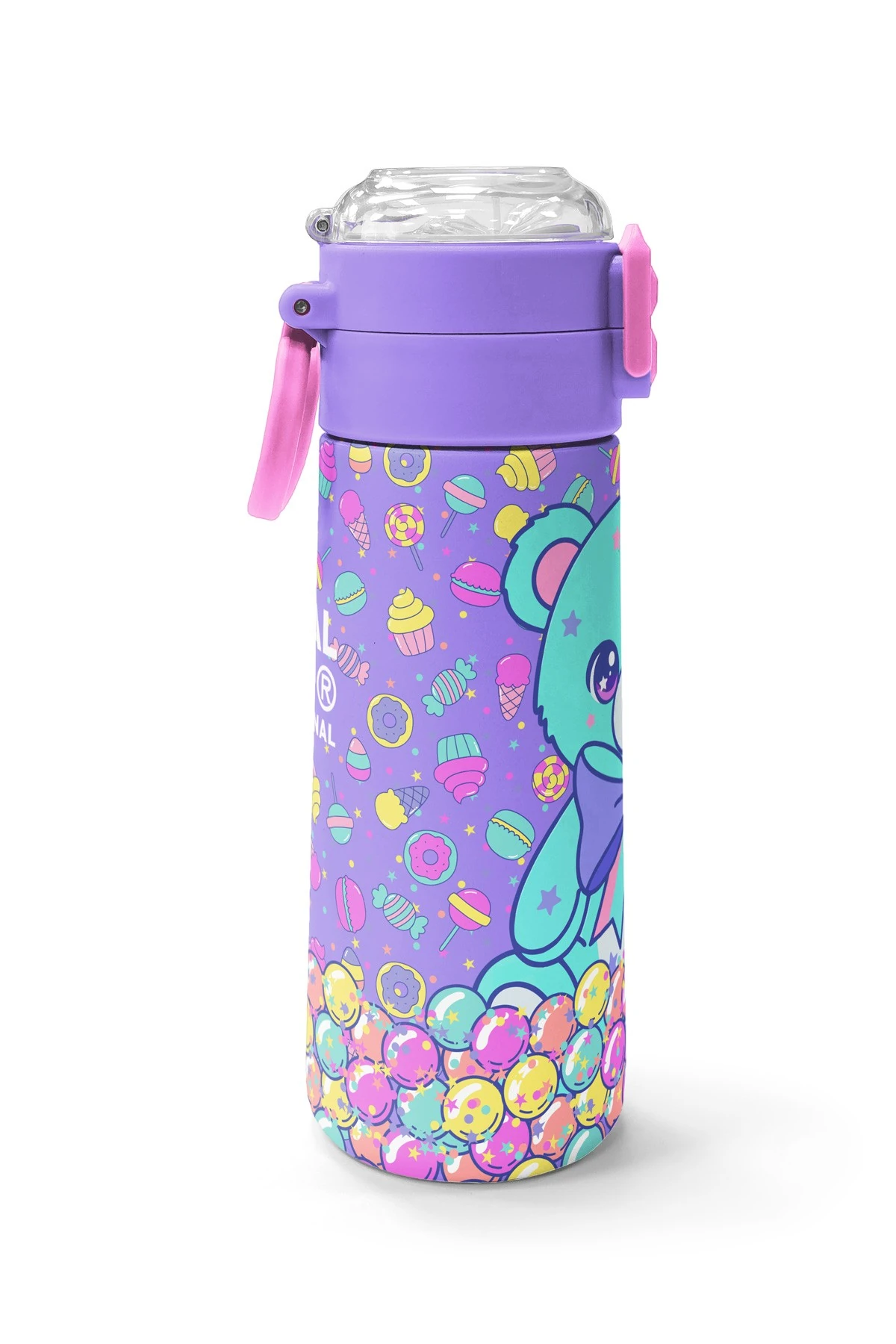 Coral High Kids Milka Şeker Ayıcık Desenli Pipetli ve Direkt
