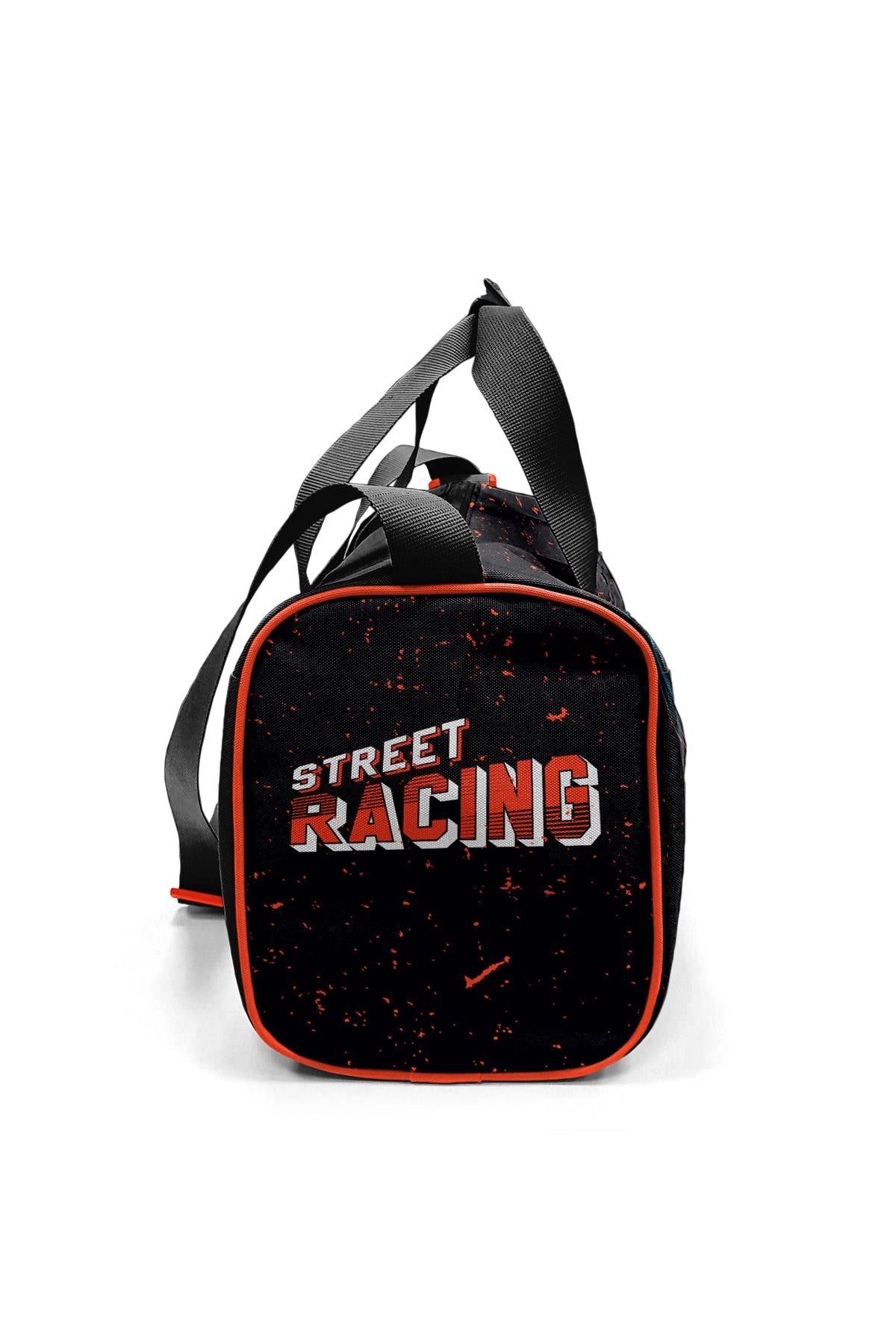 Coral High Siyah Nefti Yarış Arabası Desenli Spor Çantası 27516