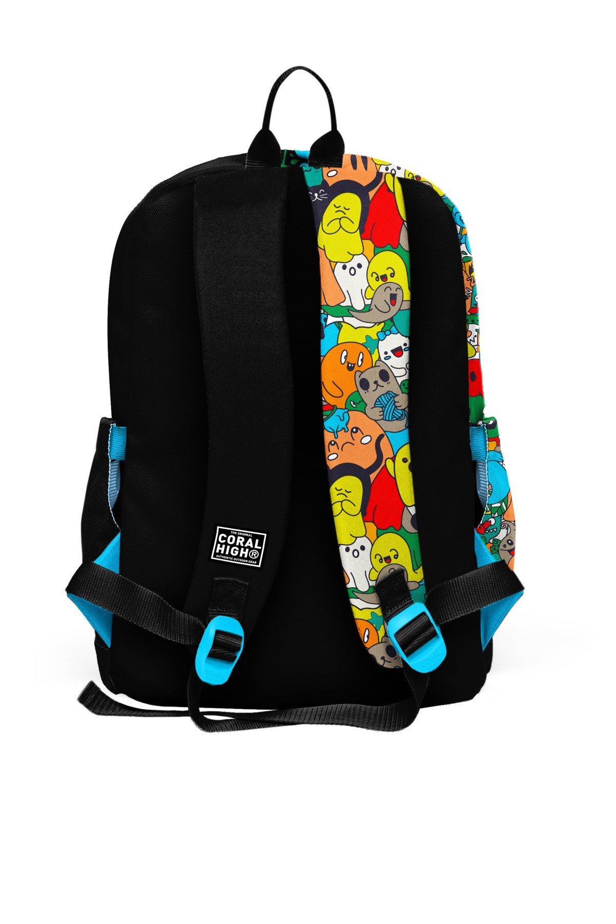 Coral High Kids Siyah Karikatür Desenli 3’lü Okul Çanta Seti SET0123774