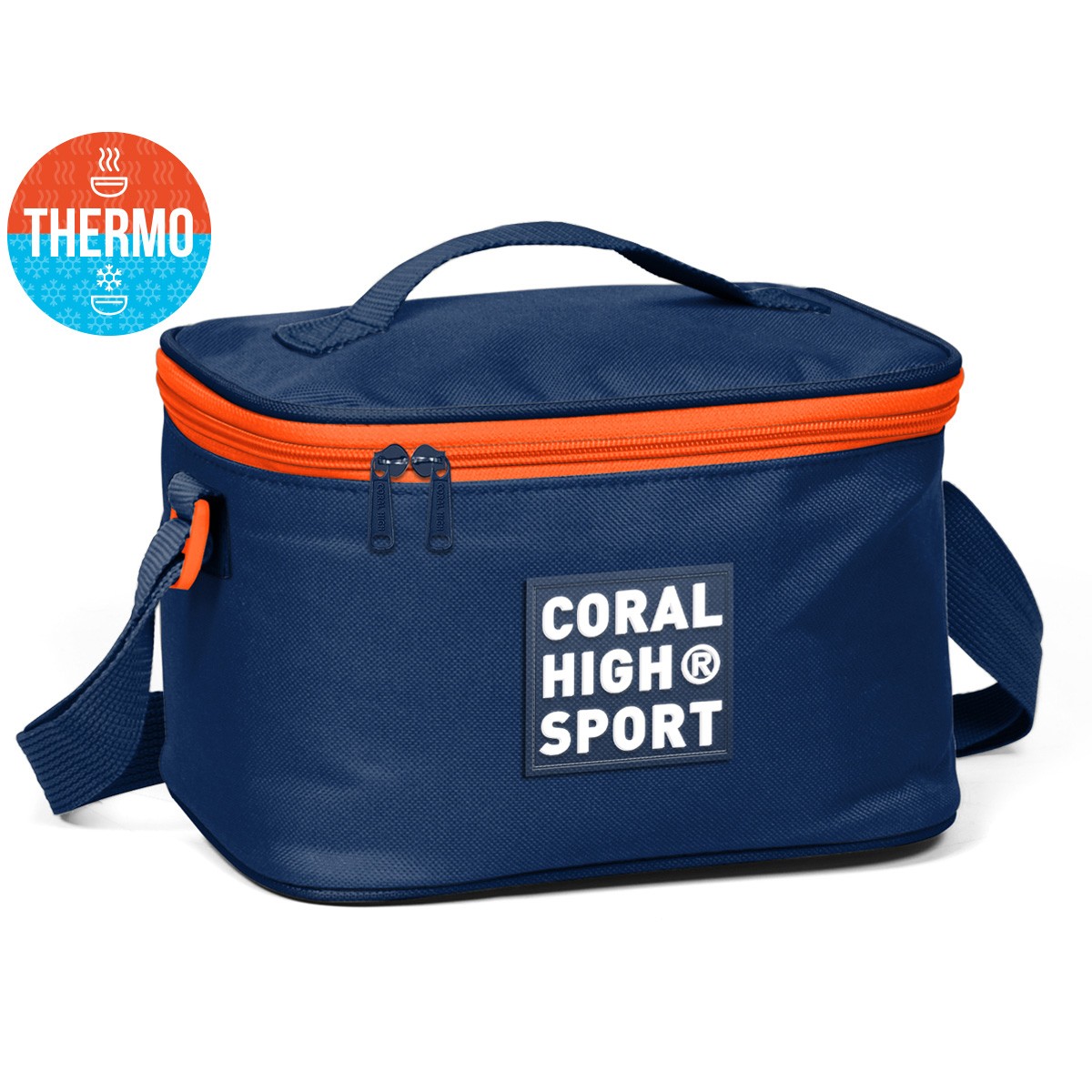 Coral High Sport Lacivert Neon Turuncu Thermo Beslenme Çantası 22806