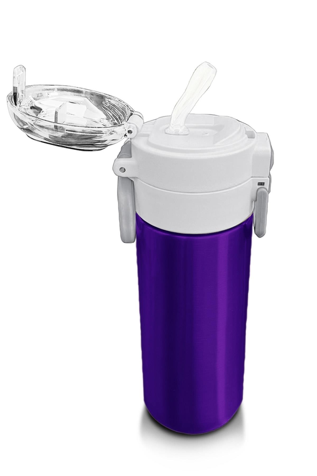 Coral High Kids Mor Pipetli ve Direkt İçim Çelik Termos 500 ml 31826