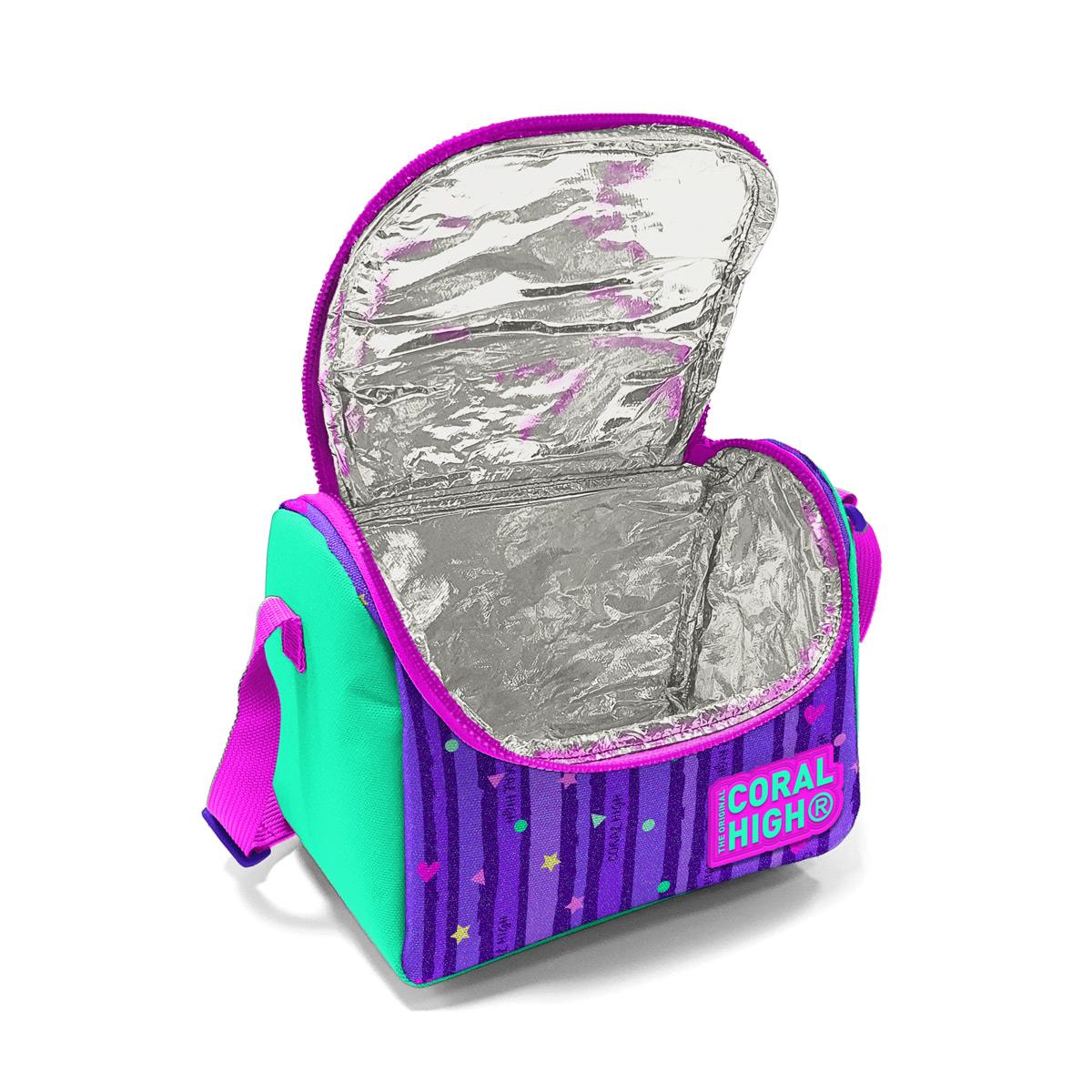 Coral High Kids Mor Su Yeşili Unicorn Desenli 3’lü Okul Çanta Seti SET0123487
