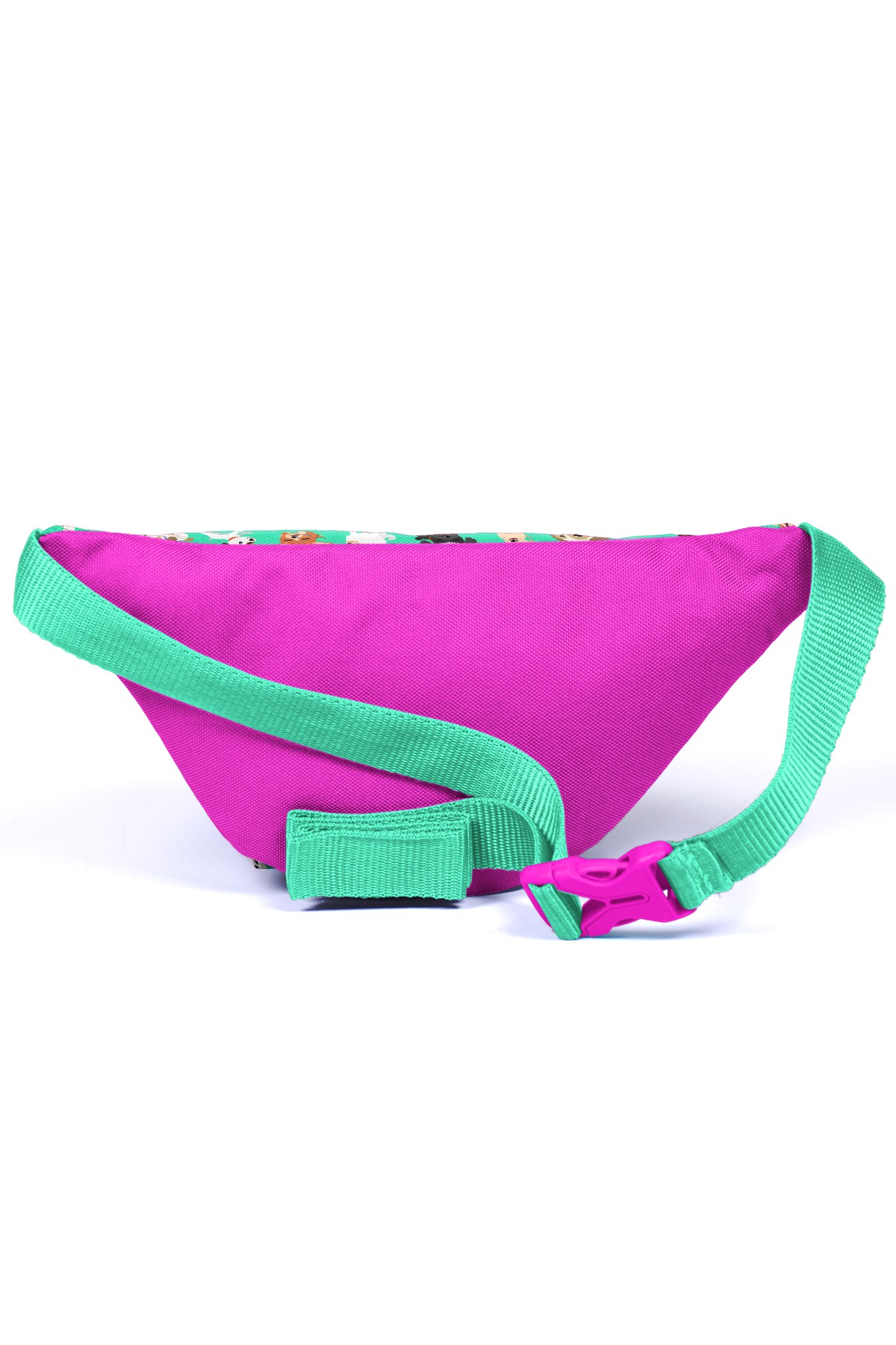 Coral High Kids Su Neon Pembe Yeşili Köpek Desenli Bel Çantası 22562