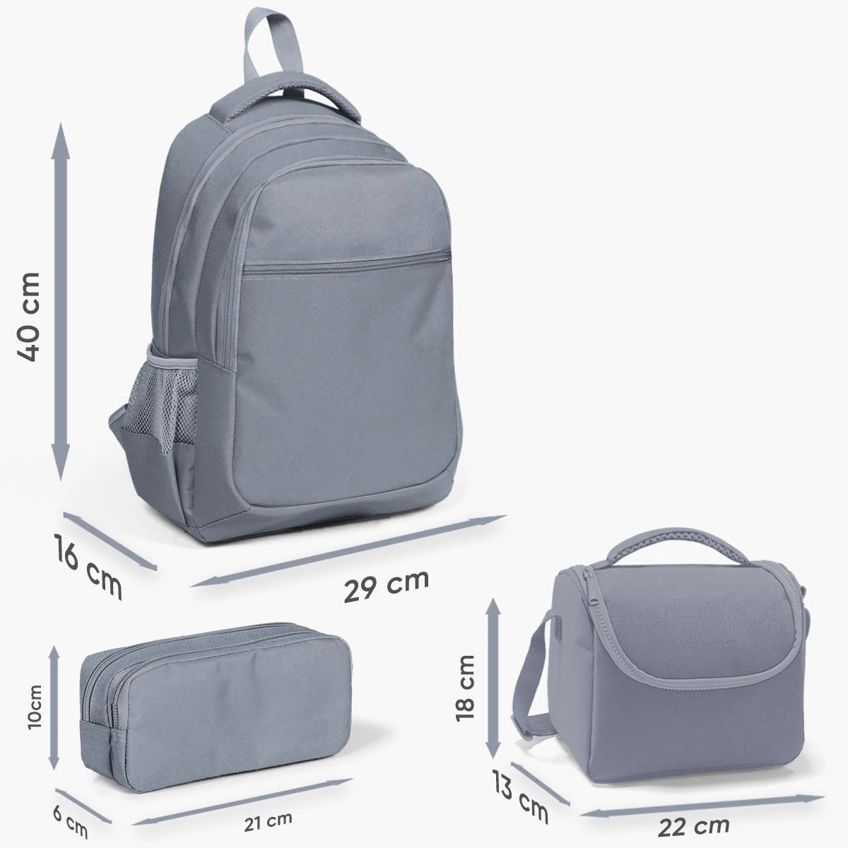 Coral High Kids Mor Su Yeşili Unicorn Desenli 3’lü Okul Çanta Seti SET0123487