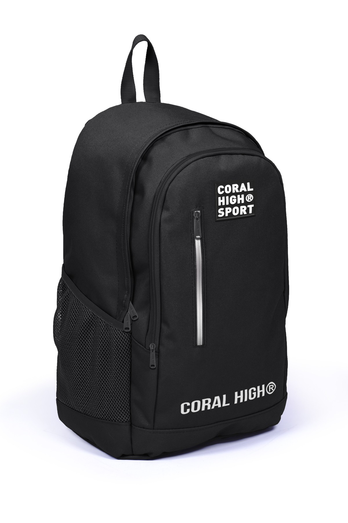 Coral High Sport Siyah Üç Bölmeli USB Şarjlı Kulaklık Çıkışlı Sırt Çantası 23231