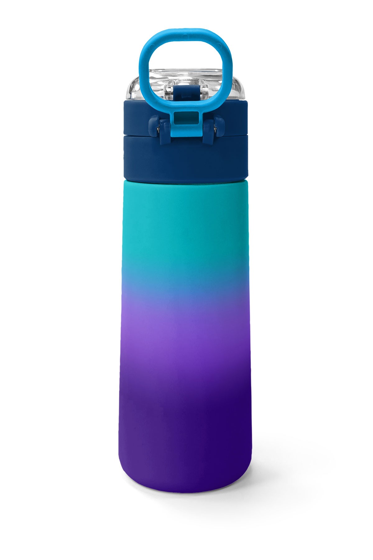 Coral High Kids Mor Renk Geçişli Desenli Pipetli ve Direkt İçim Çelik Termos 500 ml 31964