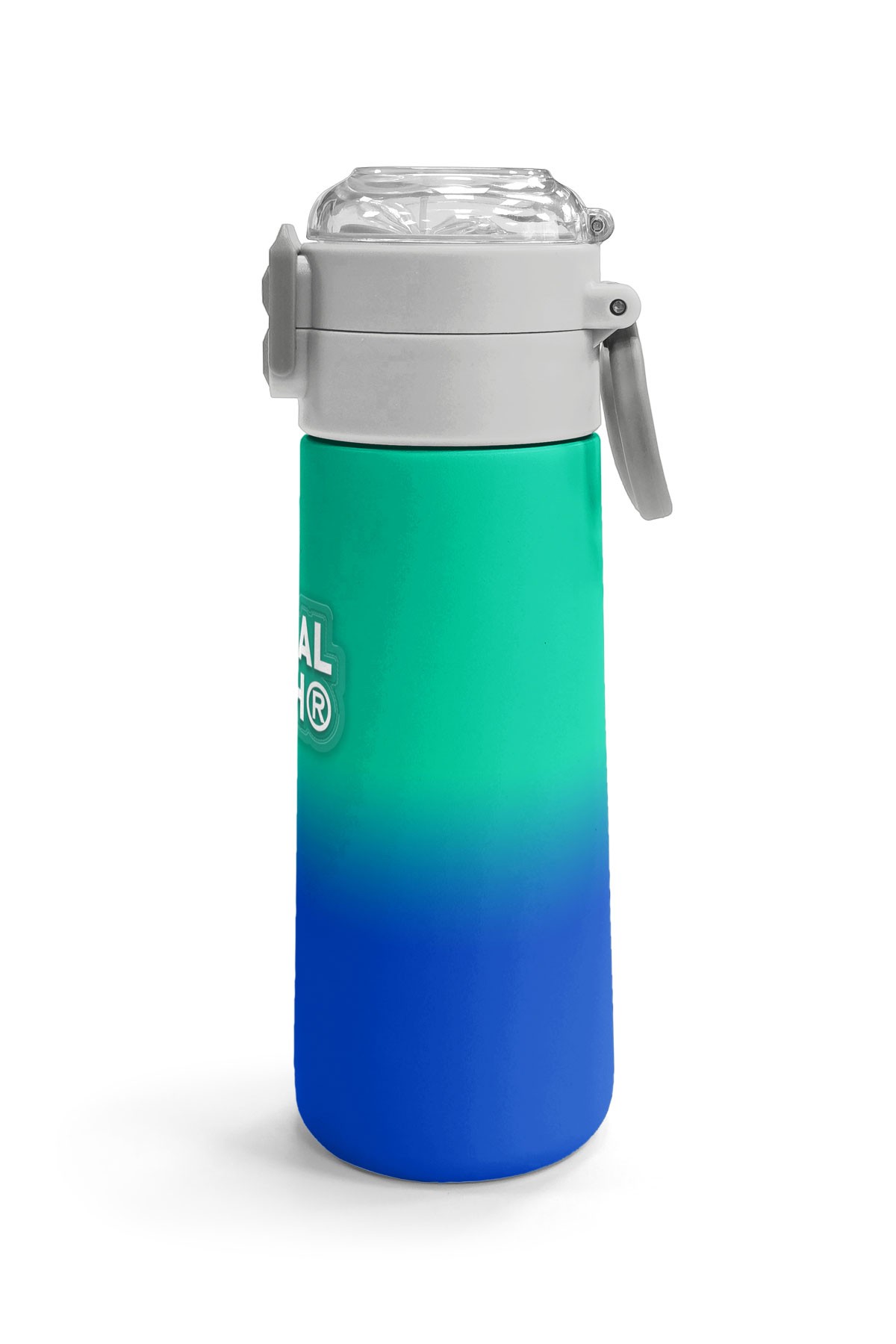 Coral High Kids Yeşil Saks Renk Geçişli Pipetli ve Direkt İçim Çelik Termos 500 ml 31839