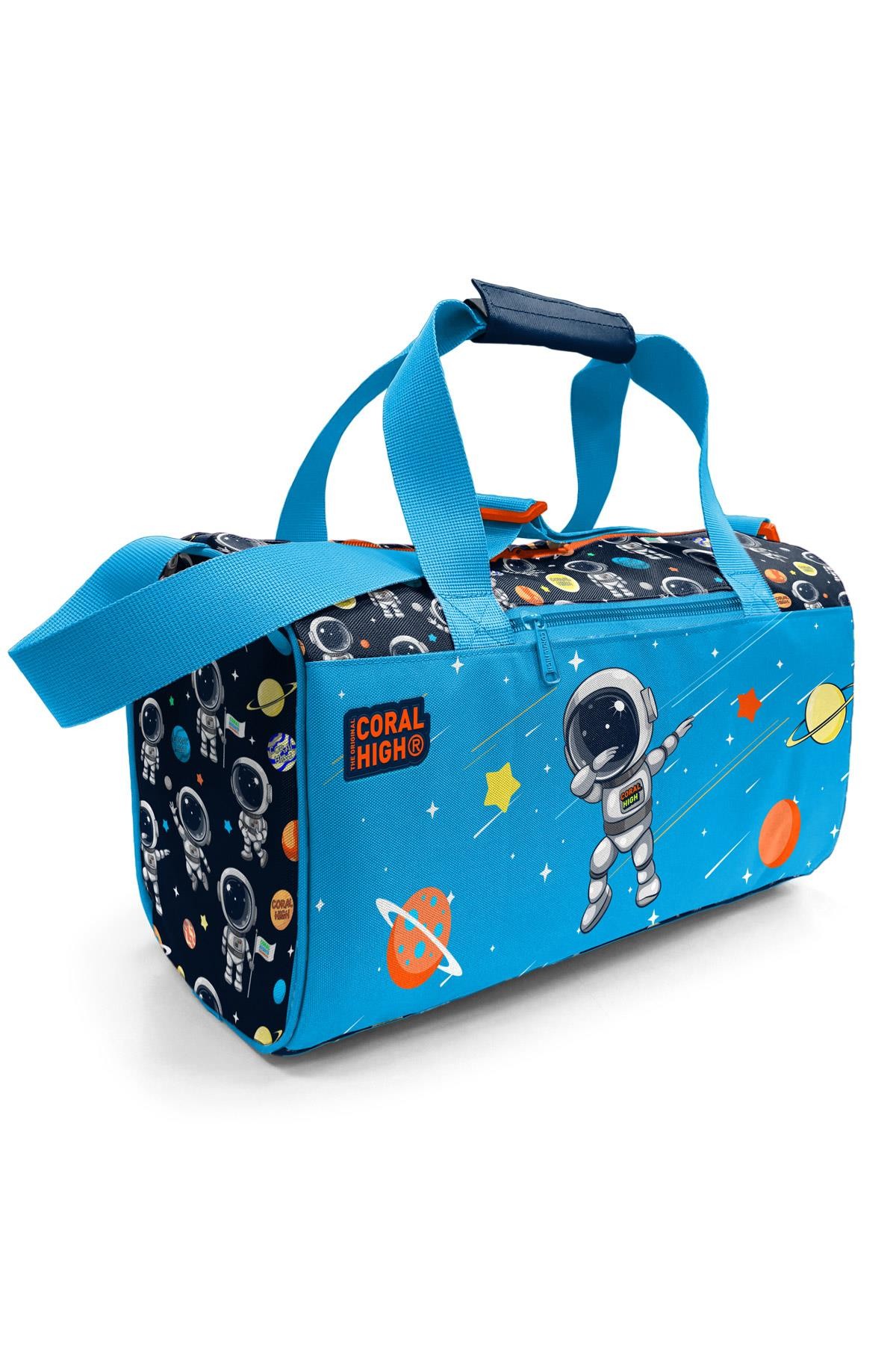 Coral High Kids Lacivert Mavi Astronot Desenli Spor Çantası 27538