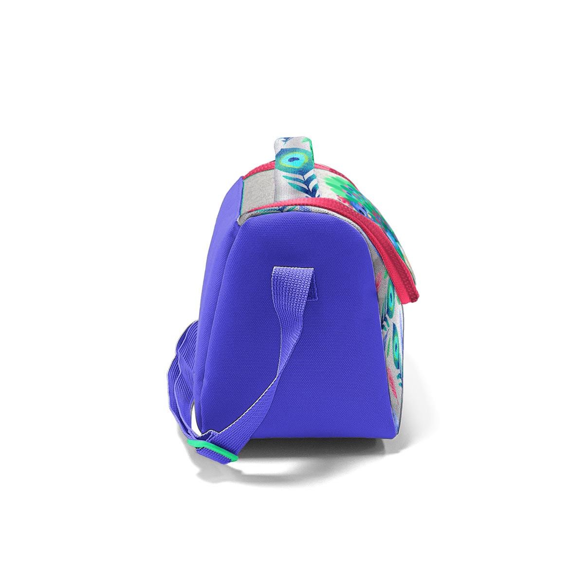 Coral High Kids Gümüş Lavanta Tavus Kuşu Desenli Thermo Beslenme Çantası 11869