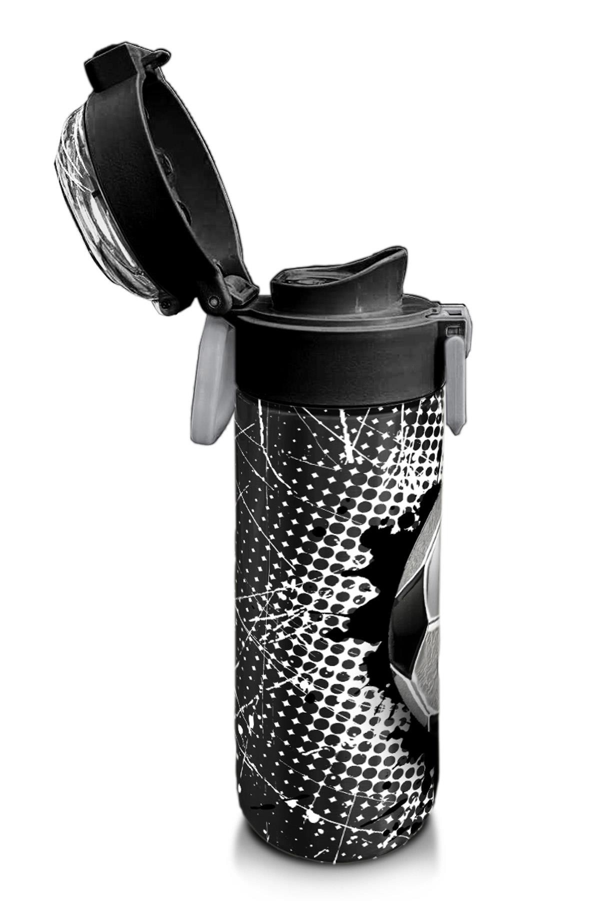 Coral High Kids Futbol Desenli Pipetli ve Direkt İçim Çelik Termos 500 ml 31816