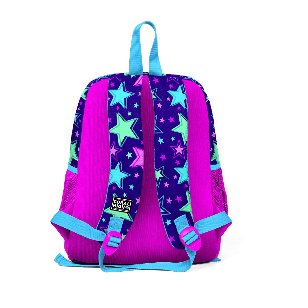 Coral High Kids Saks Pembe Yıldız Desenli İki Bölmeli Okul Sırt Çantası 23302