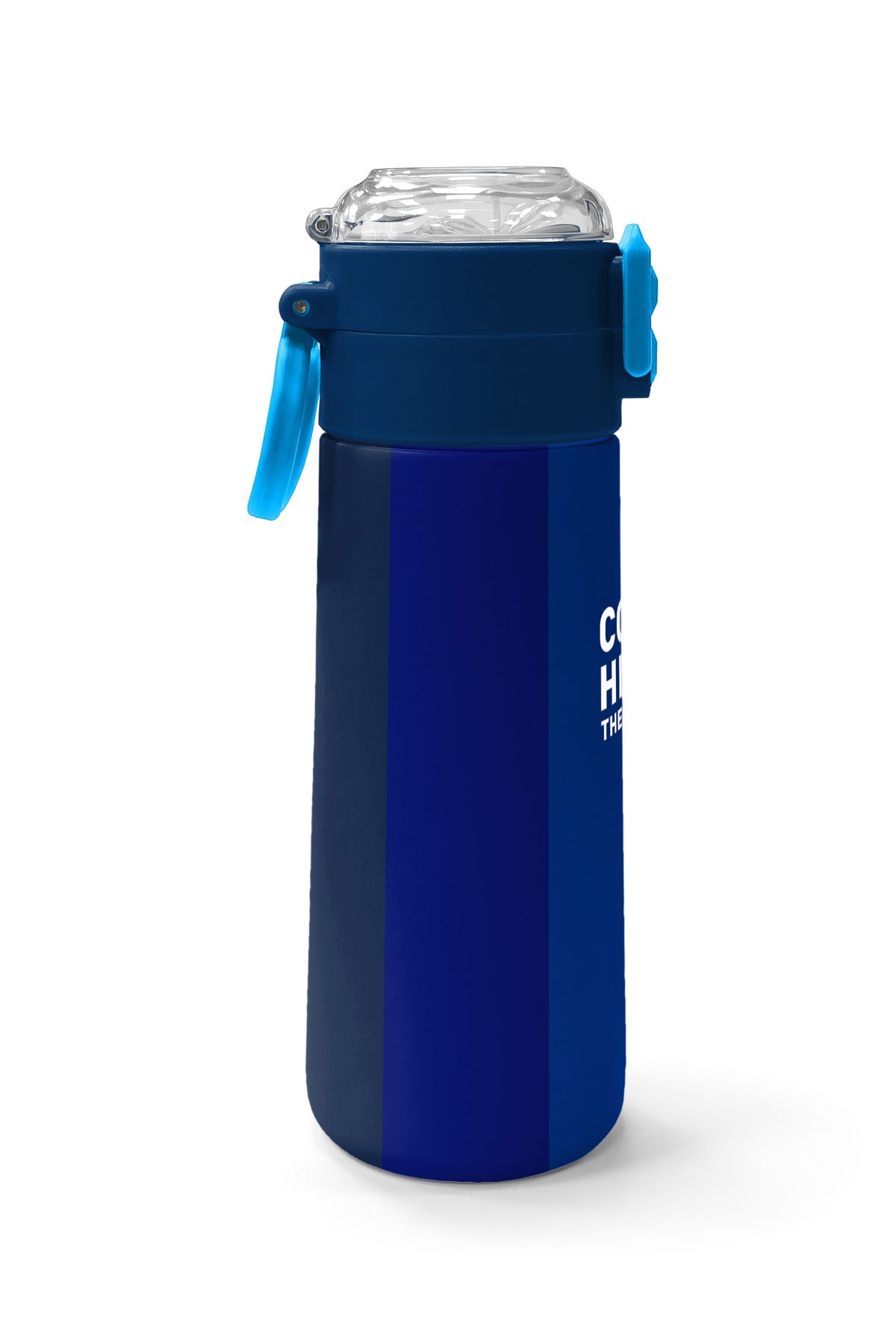 Coral High Kids Renkli Çizgili Desenli Pipetli ve Direkt İçim Çelik Termos 500 ml 31895