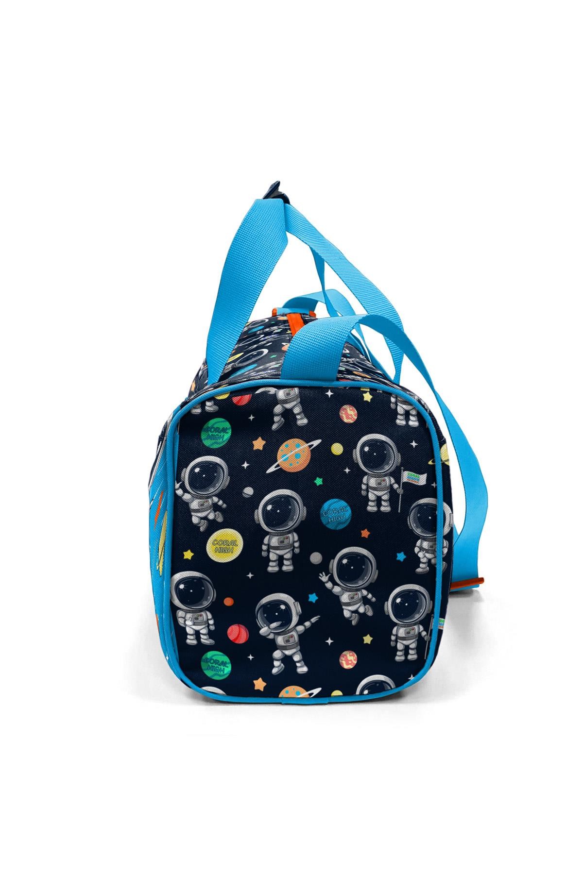 Coral High Kids Lacivert Mavi Astronot Desenli Spor Çantası 27538