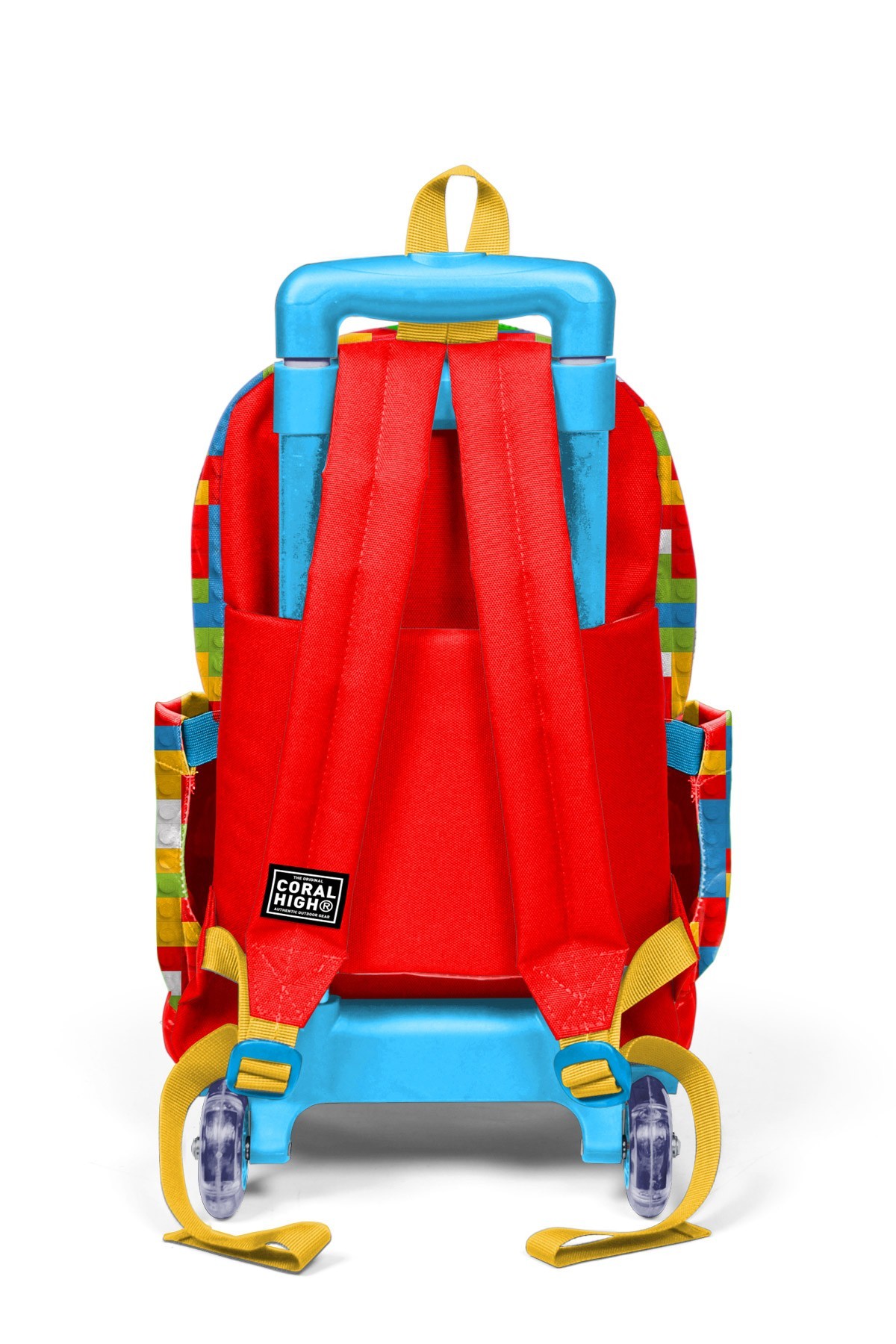 Coral High Kids Renkli Blok Desenli 3’lü Okul Çanta Seti SET0123975