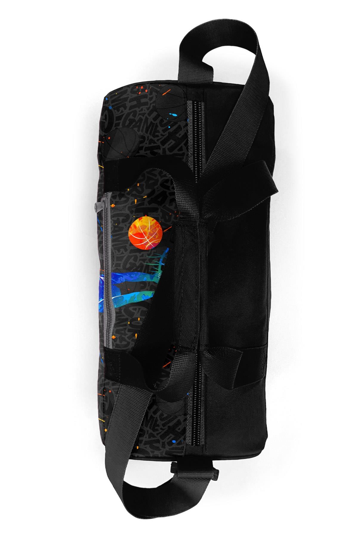 Coral High Gri Basketbol Desenli Spor Çantası 27527