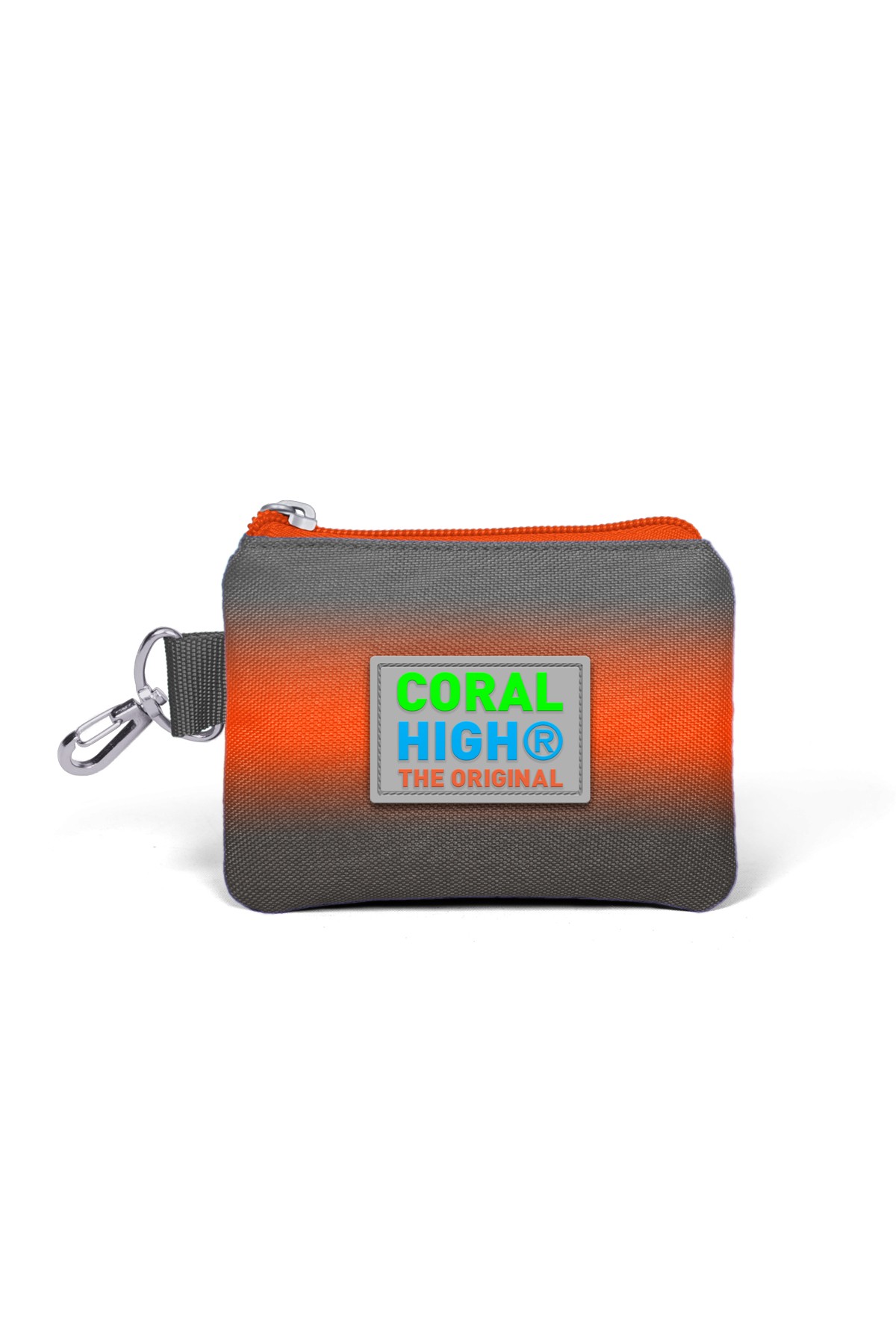 Coral High Kids Gri Turuncu Renk Geçişli Bozuk para Çantası 21848