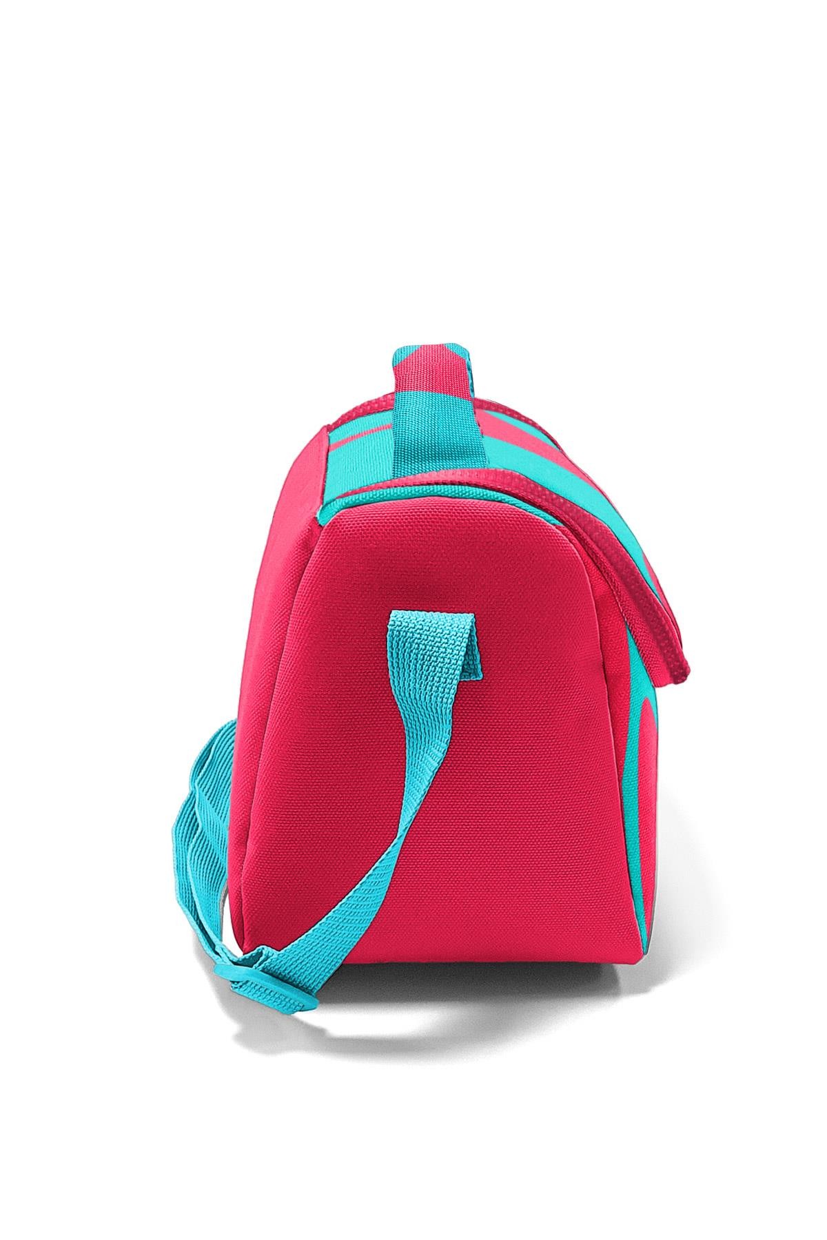 Coral High Kids Neon Mercan Turkuaz Desenli Thermo Beslenme Çantası 22785