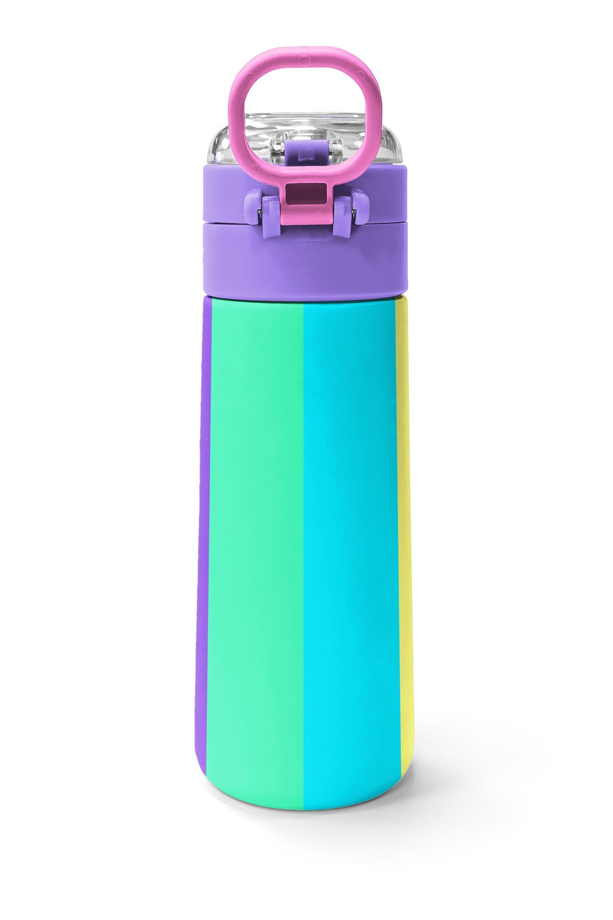 Coral High Kids Çok Renkli Desenli Pipetli ve Direkt İçim Çelik Termos 500 ml 31876