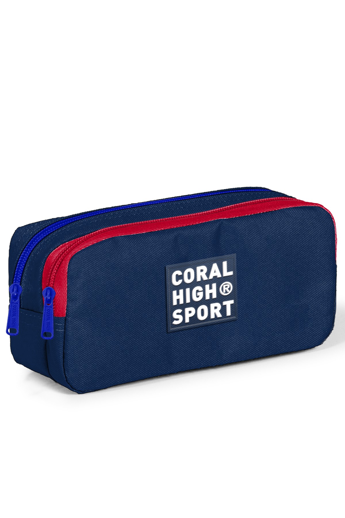 Coral High Sport Lacivert Kırmızı İki Bölmeli Kalem Çantası 22275