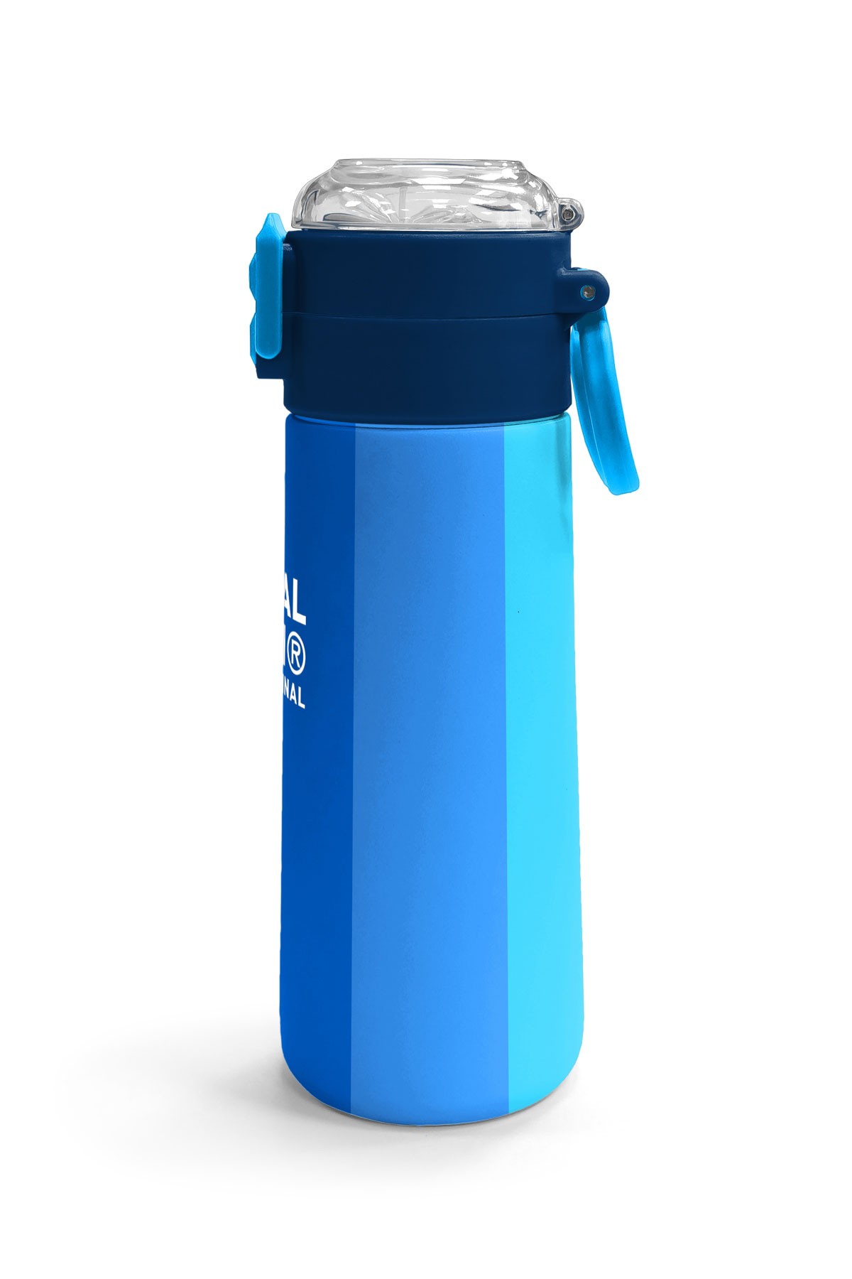 Coral High Kids Renkli Çizgili Desenli Pipetli ve Direkt İçim Çelik Termos 500 ml 31895