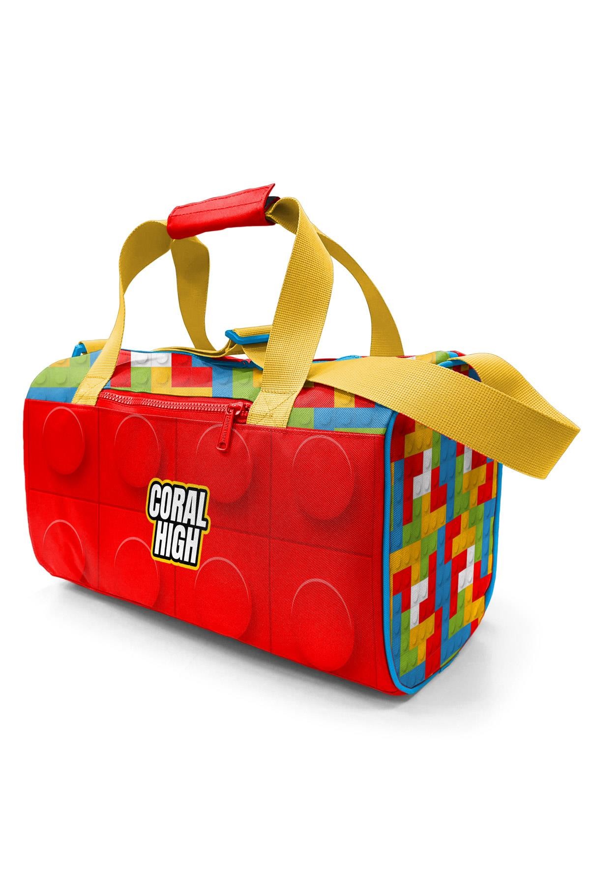 Coral High Renkli Blok Desenli Spor Çantası 27522