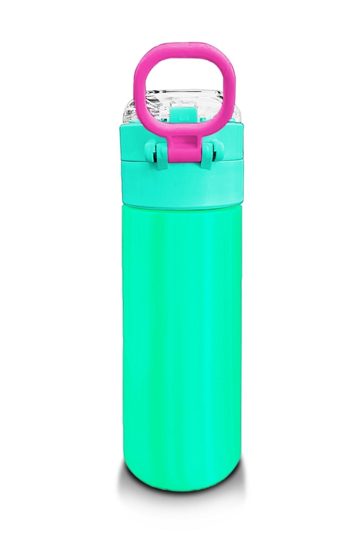 Coral High Kids Pembe Su Yeşili Pipetli ve Direkt İçim Çelik Termos 500 ml 31825