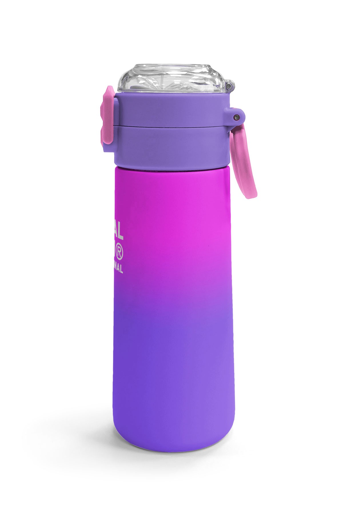 Coral High Kids Mor Renk Geçişli Desenli Pipetli ve Direkt İçim Çelik Termos 500 ml 31963
