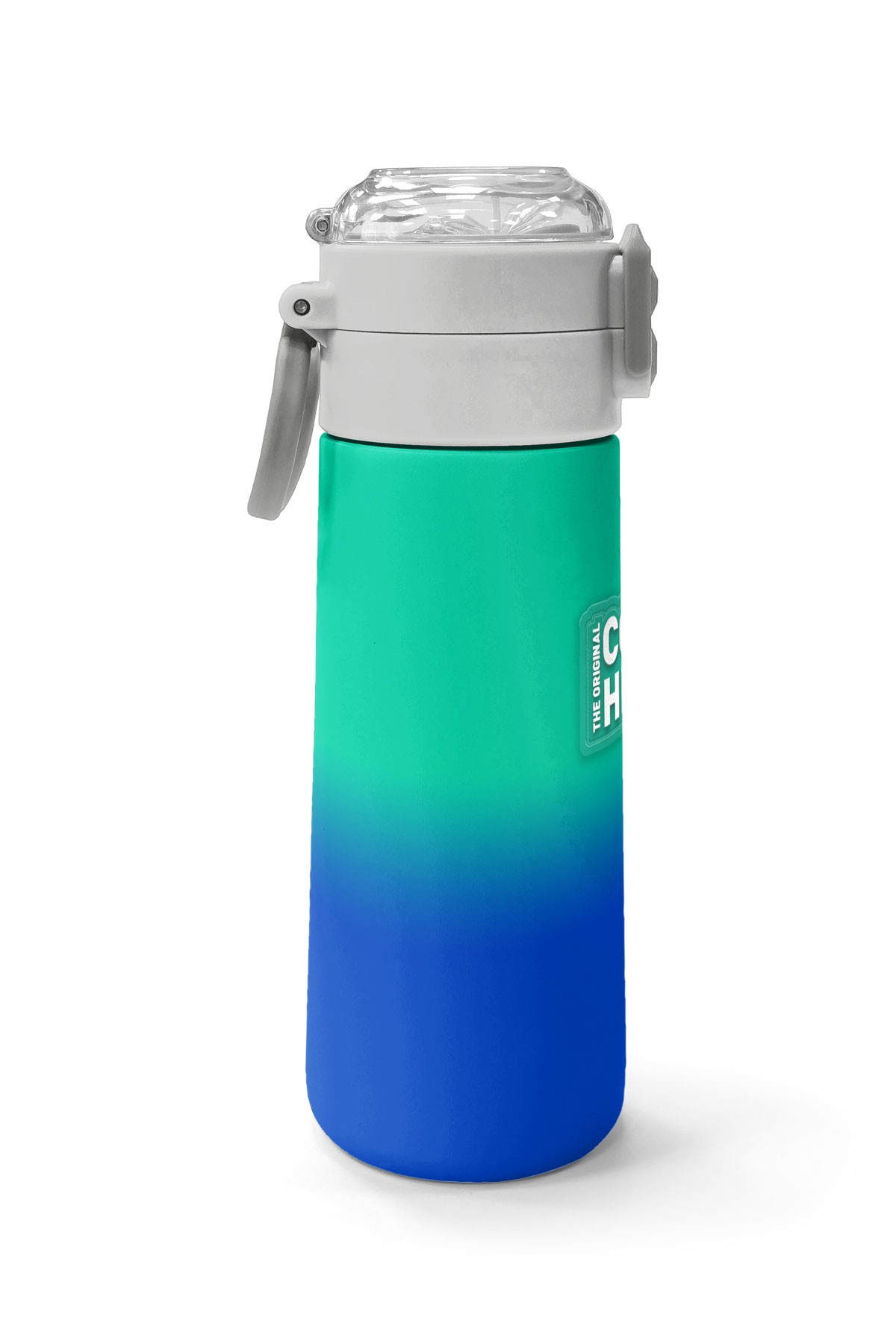 Coral High Kids Yeşil Saks Renk Geçişli Pipetli ve Direkt İçim Çelik Termos 500 ml 31839