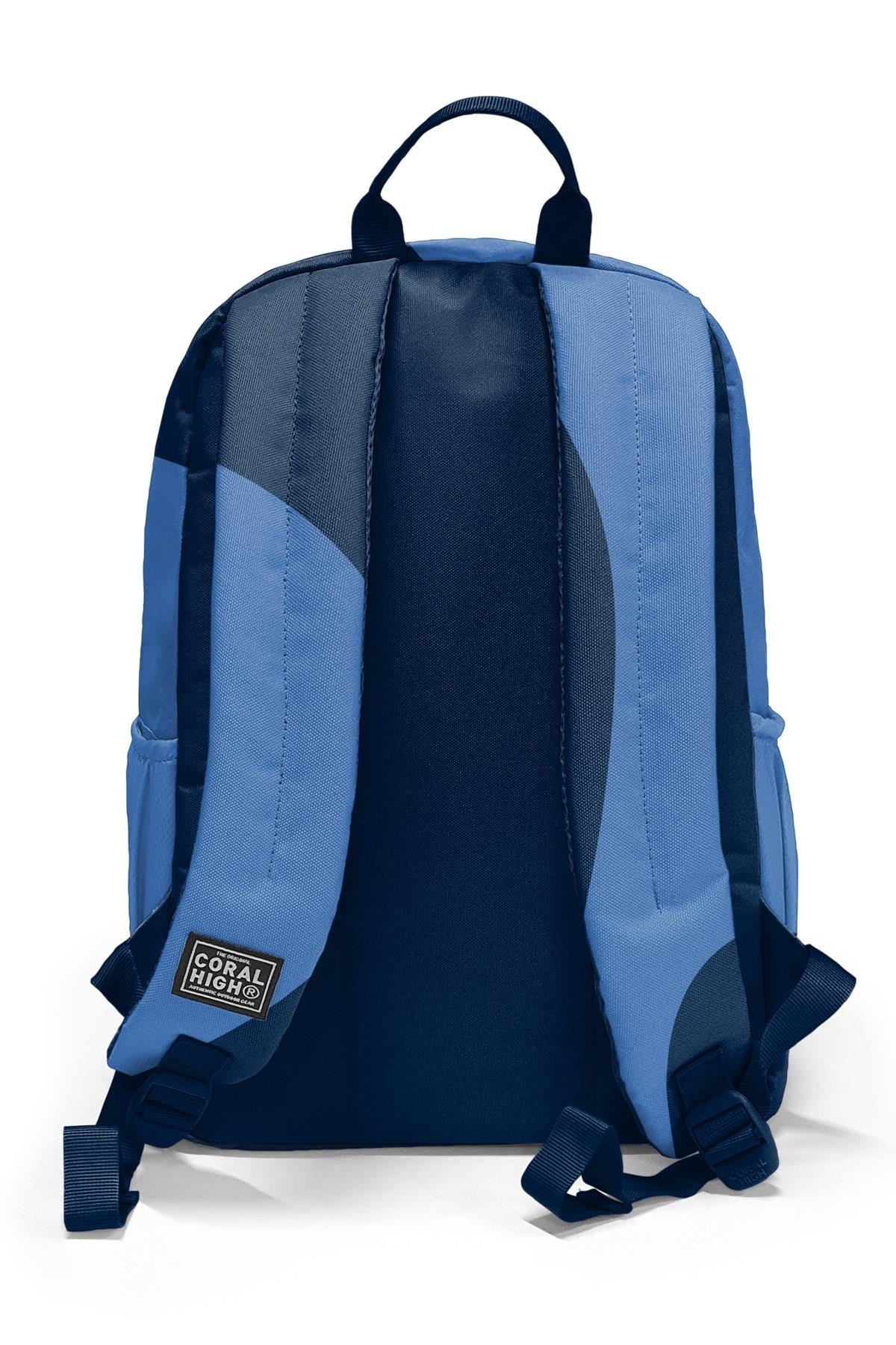 Coral High Lacivert Mavi Desenli Okul Sırt Çantası 23688