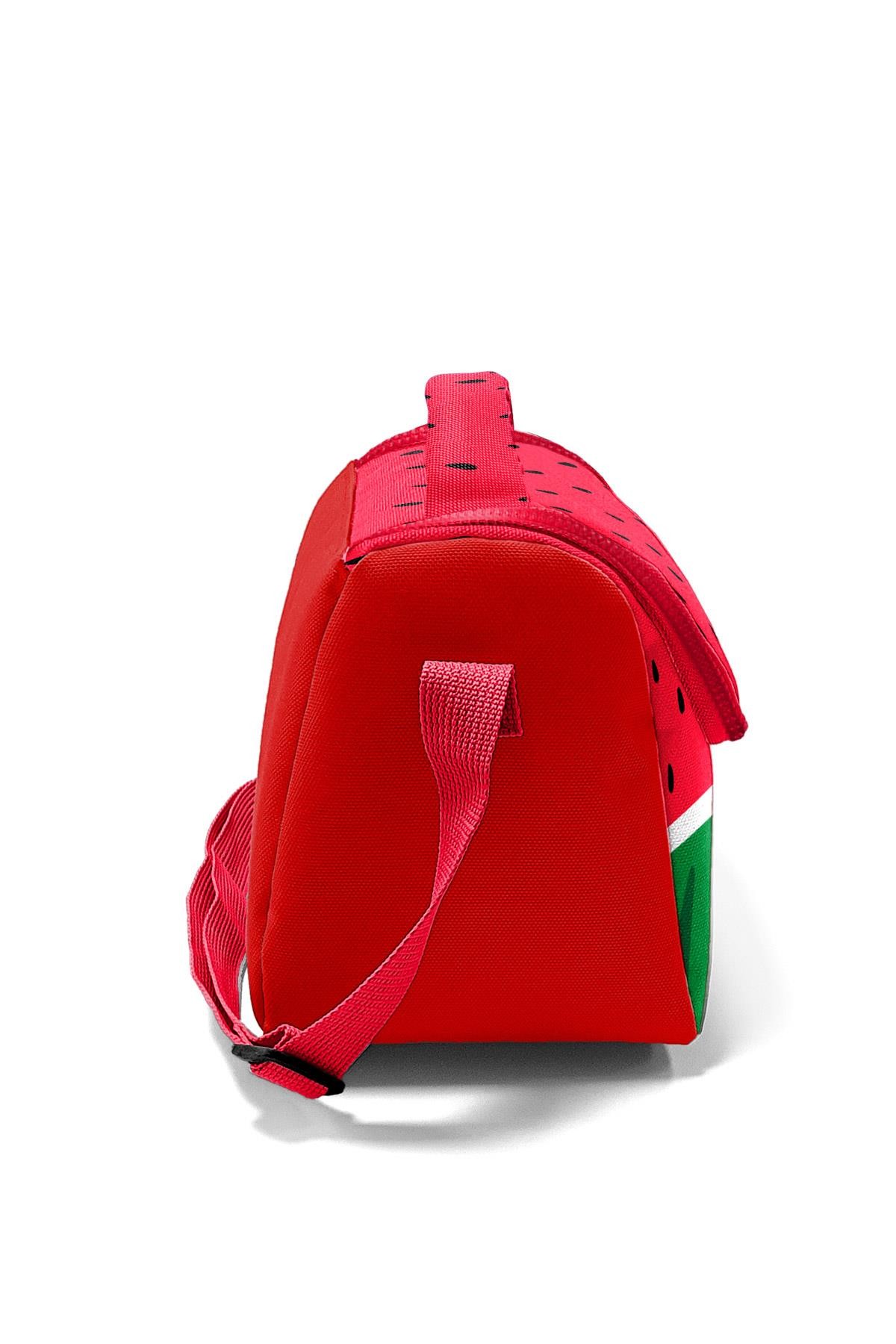Coral High Kids Kırmızı Yeşil Karpuz Desenli Thermo Beslenme Çantası 12789