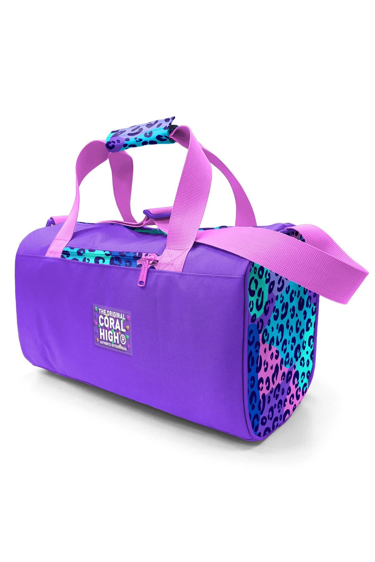 Coral High Mor Leopar Desenli Spor Çantası 27532