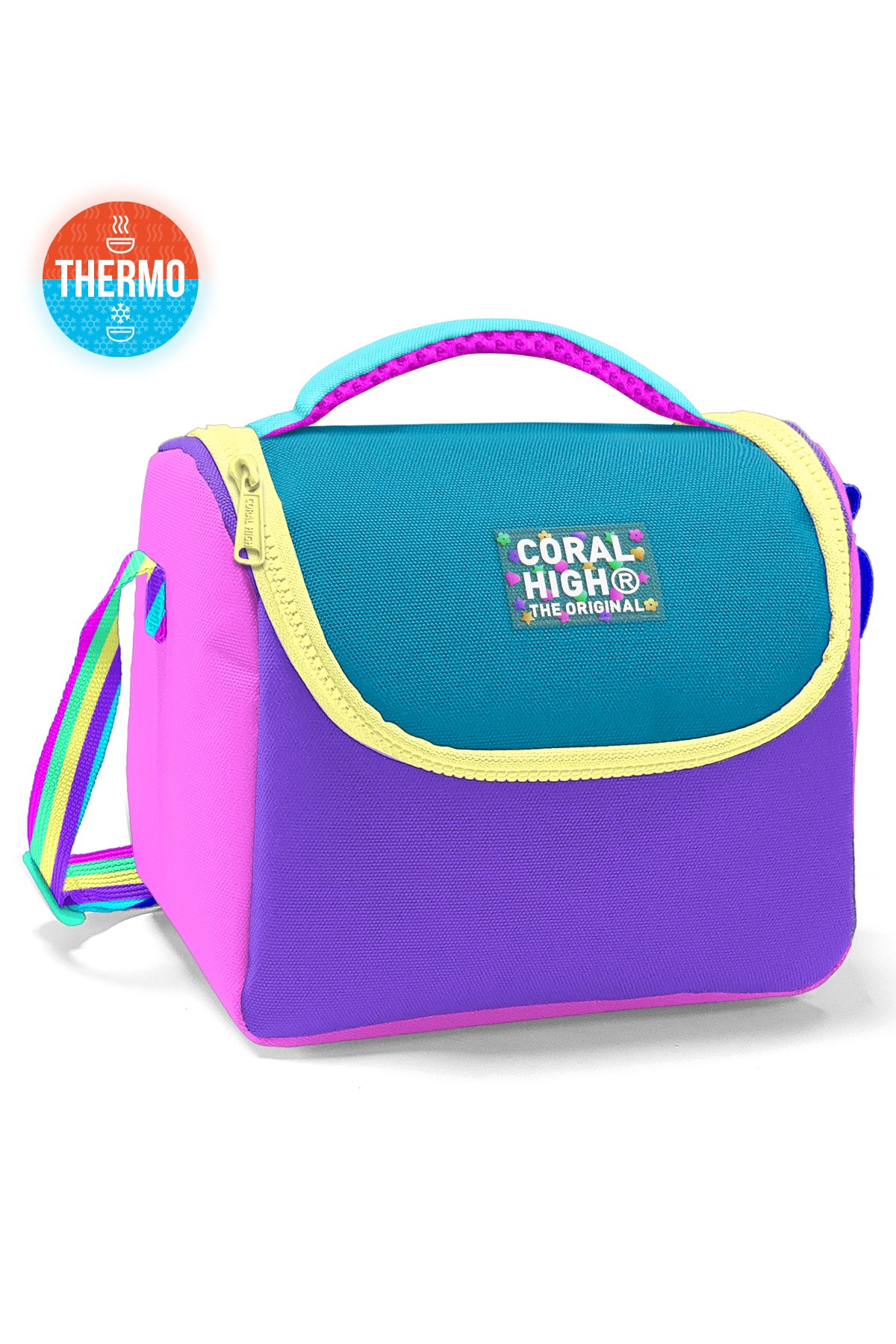 Coral High Kids  Pembe Pastel Renkli Thermo Beslenme Çantası 11759