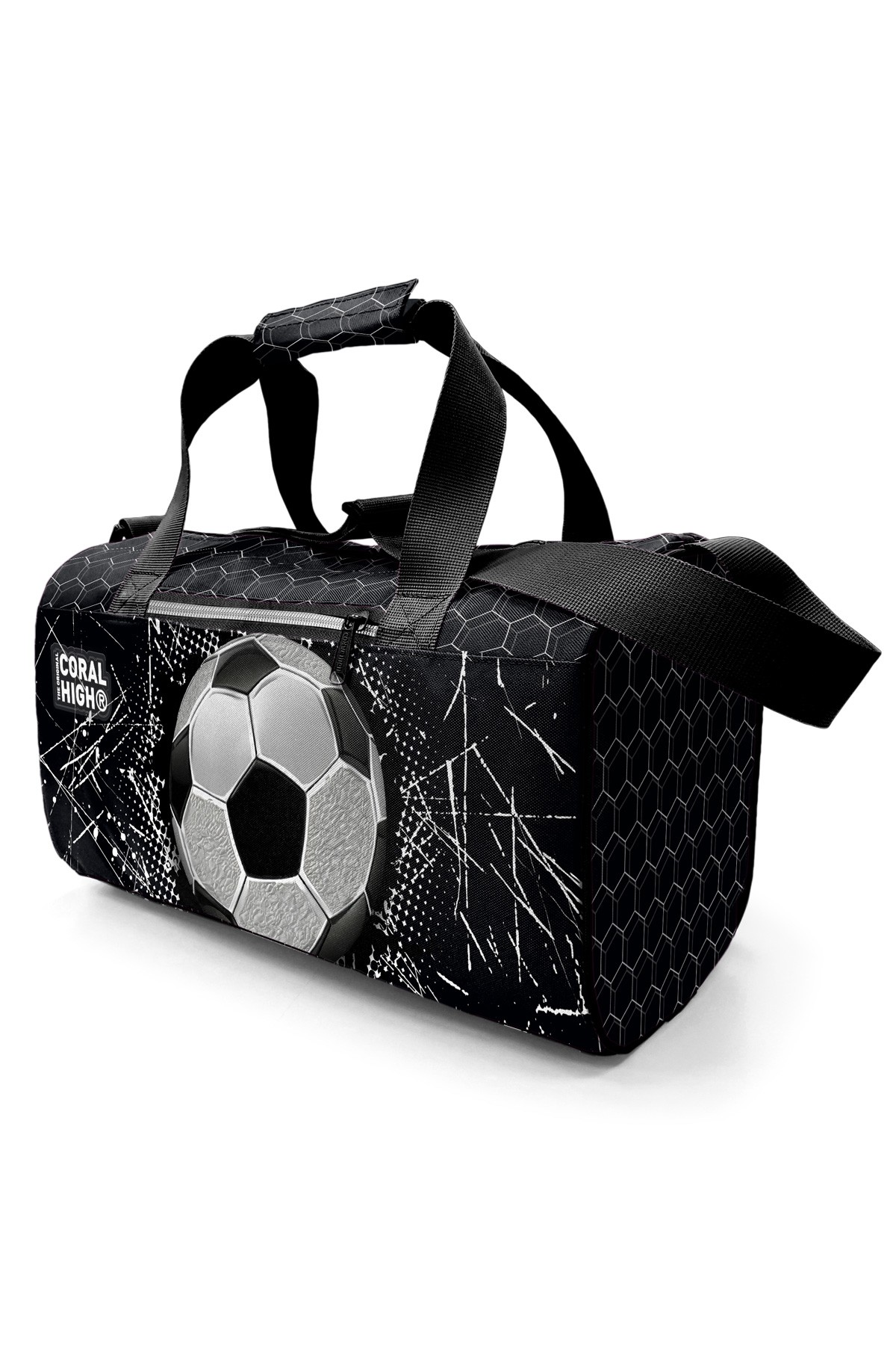 Coral High Siyah Futbol Desenli Spor Çantası 27539