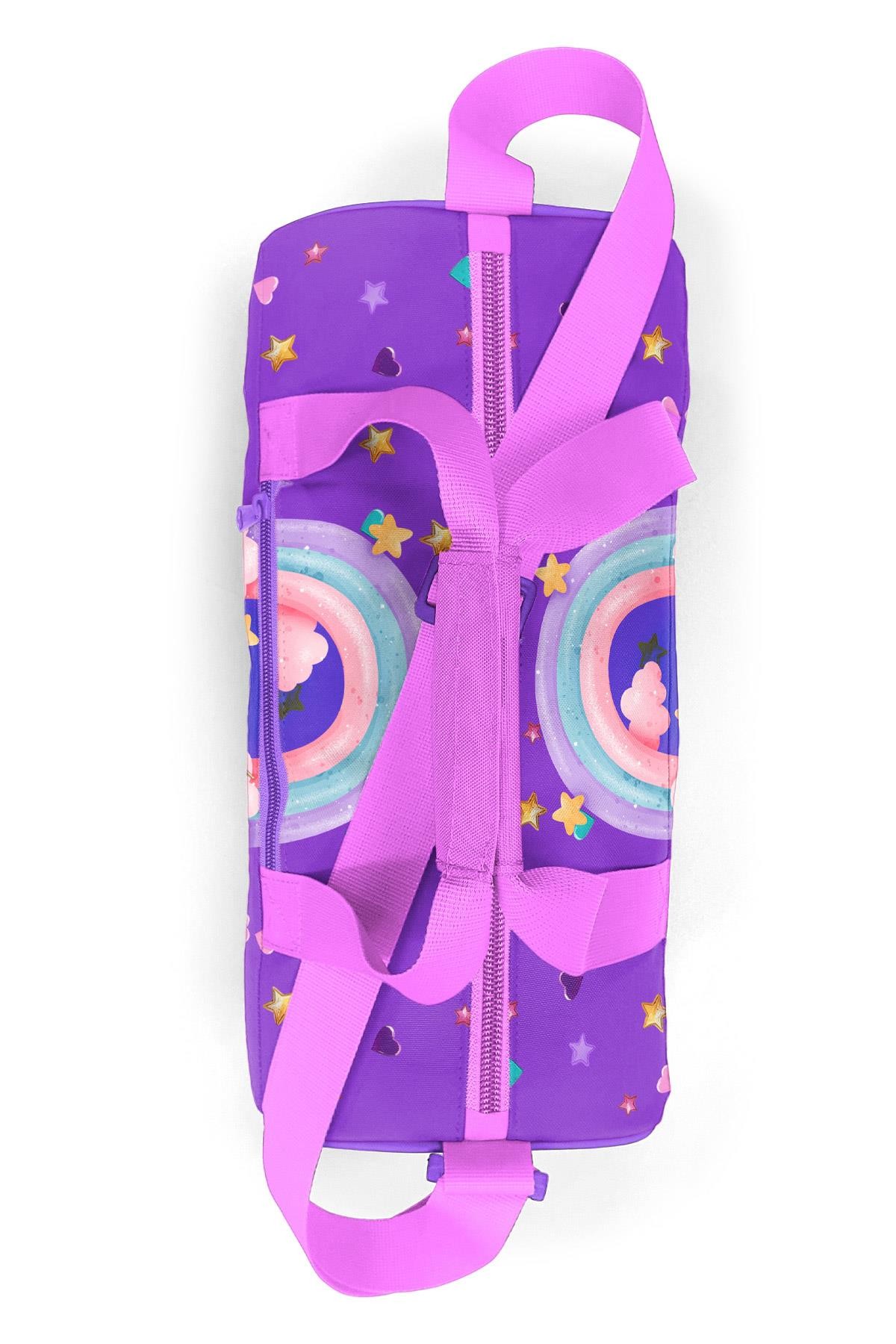 Coral High Mor Pembe Unicorn Dondurma Desenli Spor Çantası 27542