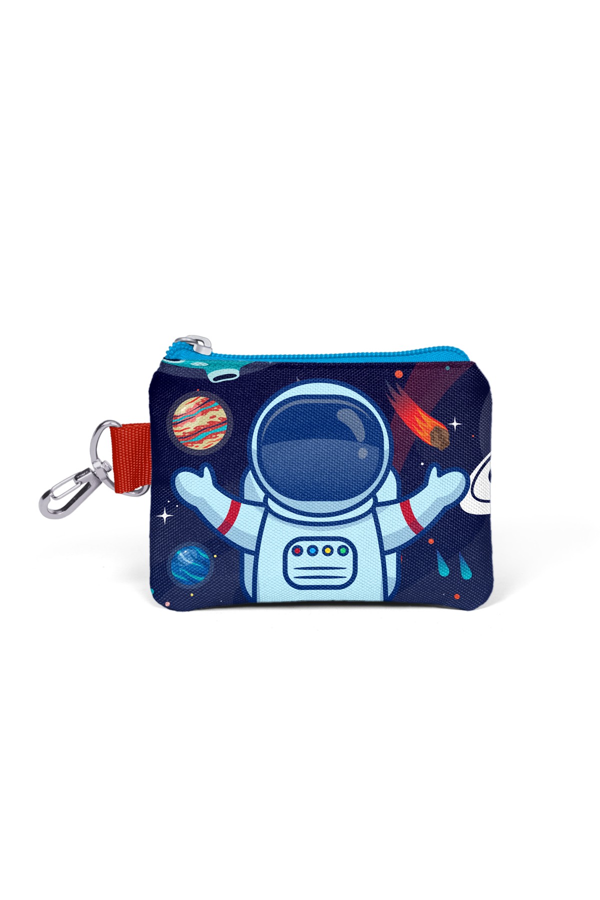 Coral High Kids Saks Mavi Astronot Desenli Bozuk Para Çantası 21824