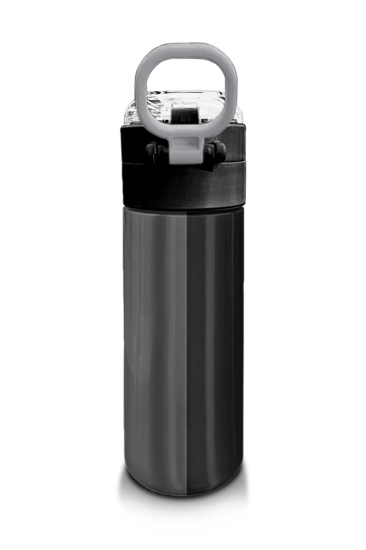 Coral High Kids Renkli Çizgili Desenli Pipetli ve Direkt İçim Çelik Termos 500 ml 31896
