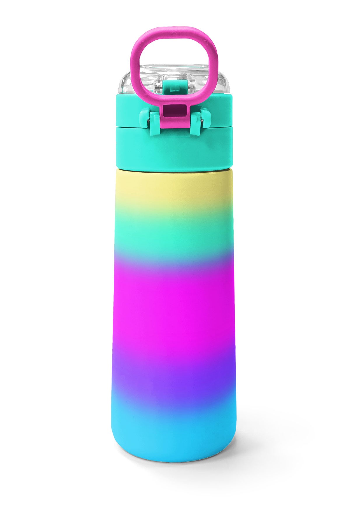 Coral High Kids Renk Geçişli Desenli Pipetli ve Direkt İçim Çelik Termos 500 ml 31924