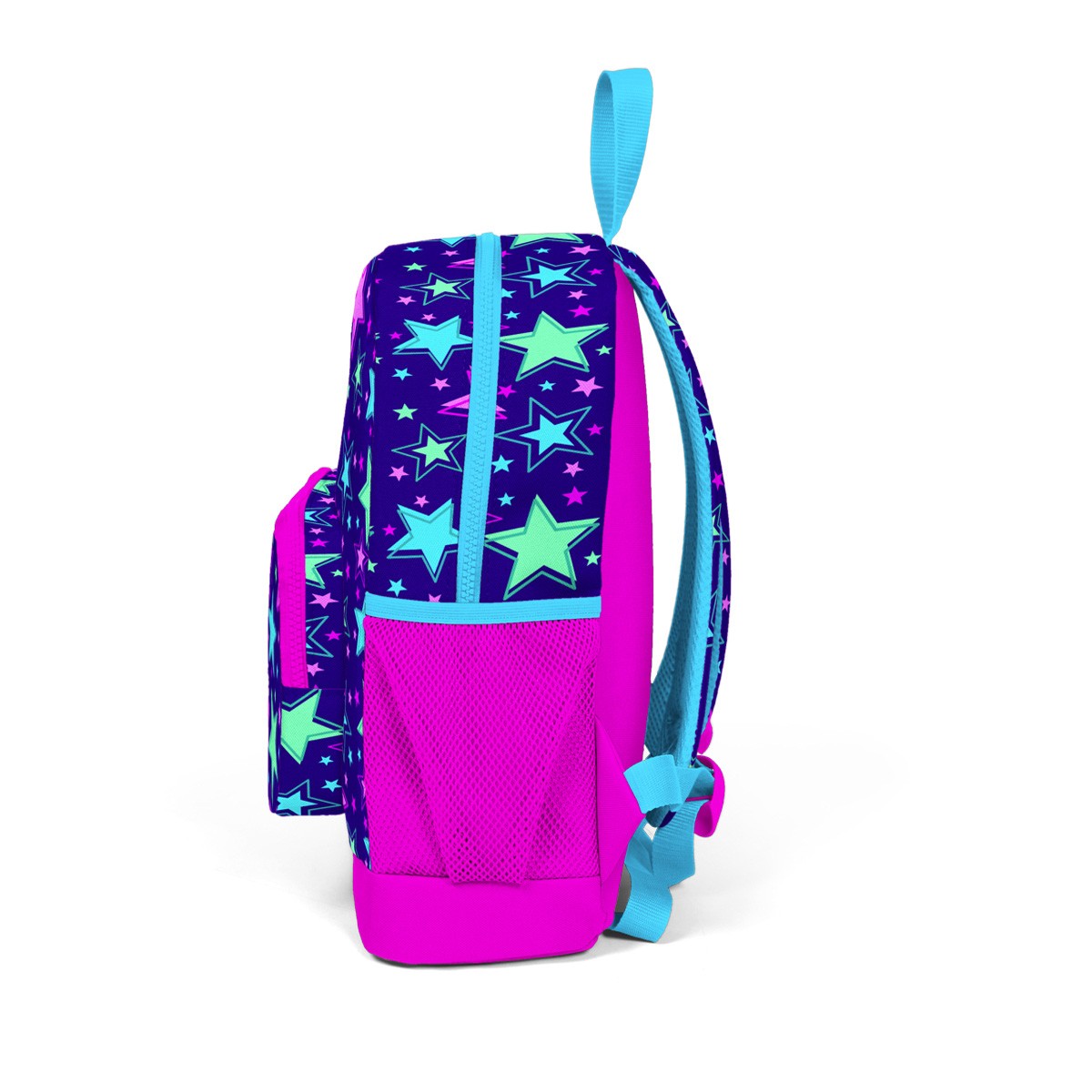 Coral High Kids Saks Pembe Yıldız Desenli İki Bölmeli Okul Sırt Çantası 23302