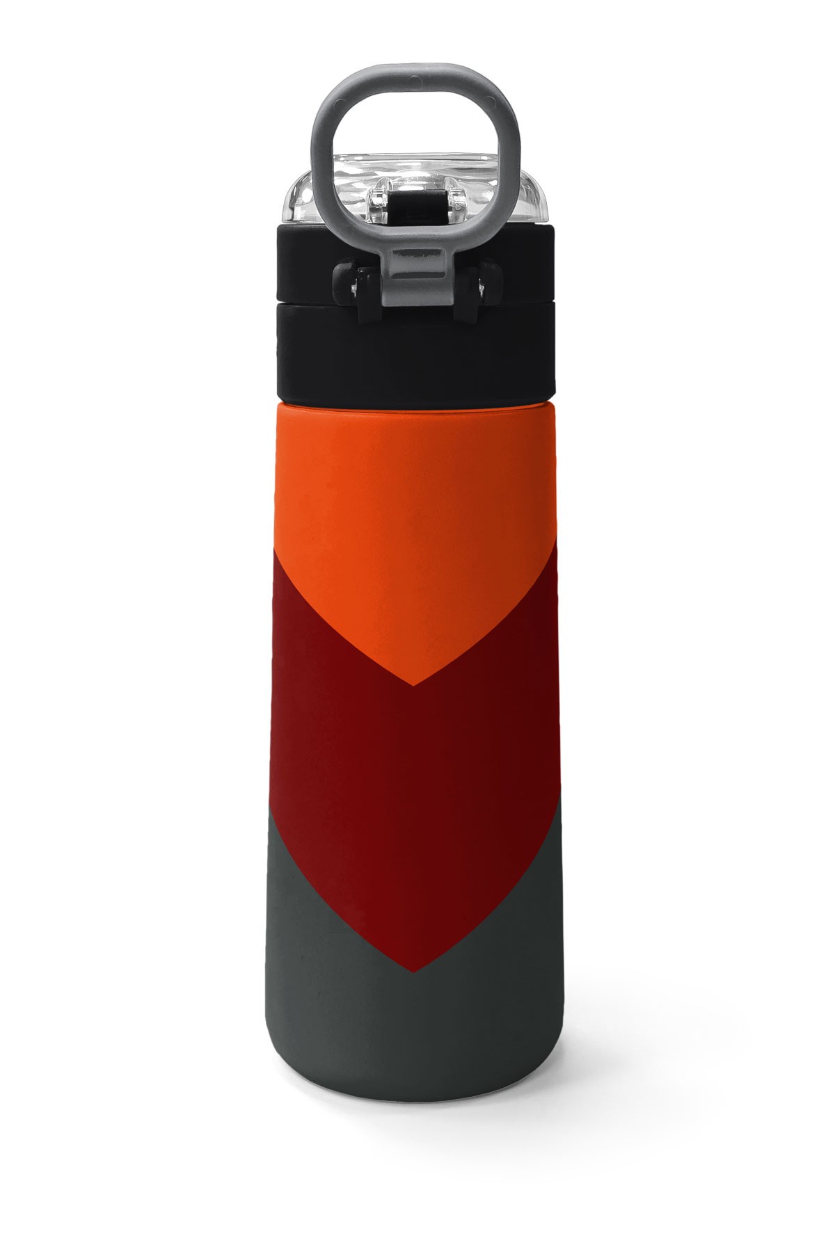 Coral High Kids Turuncu Bordo Desenli Pipetli ve Direkt İçim Çelik Termos 500 ml 31892
