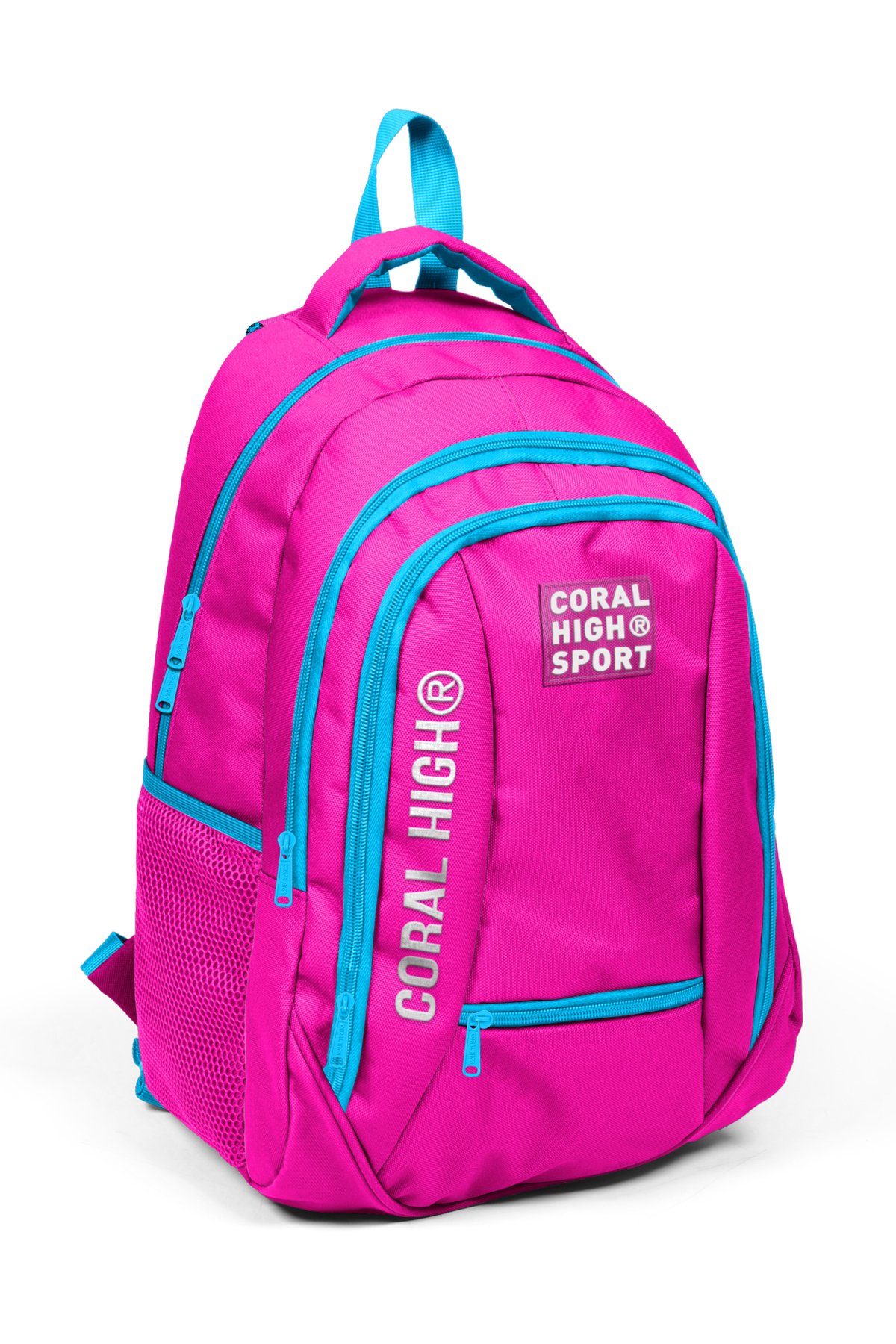 Coral High Sport Neon Pembe Mavi  Dört Bölmeli Sırt Çantası 23456