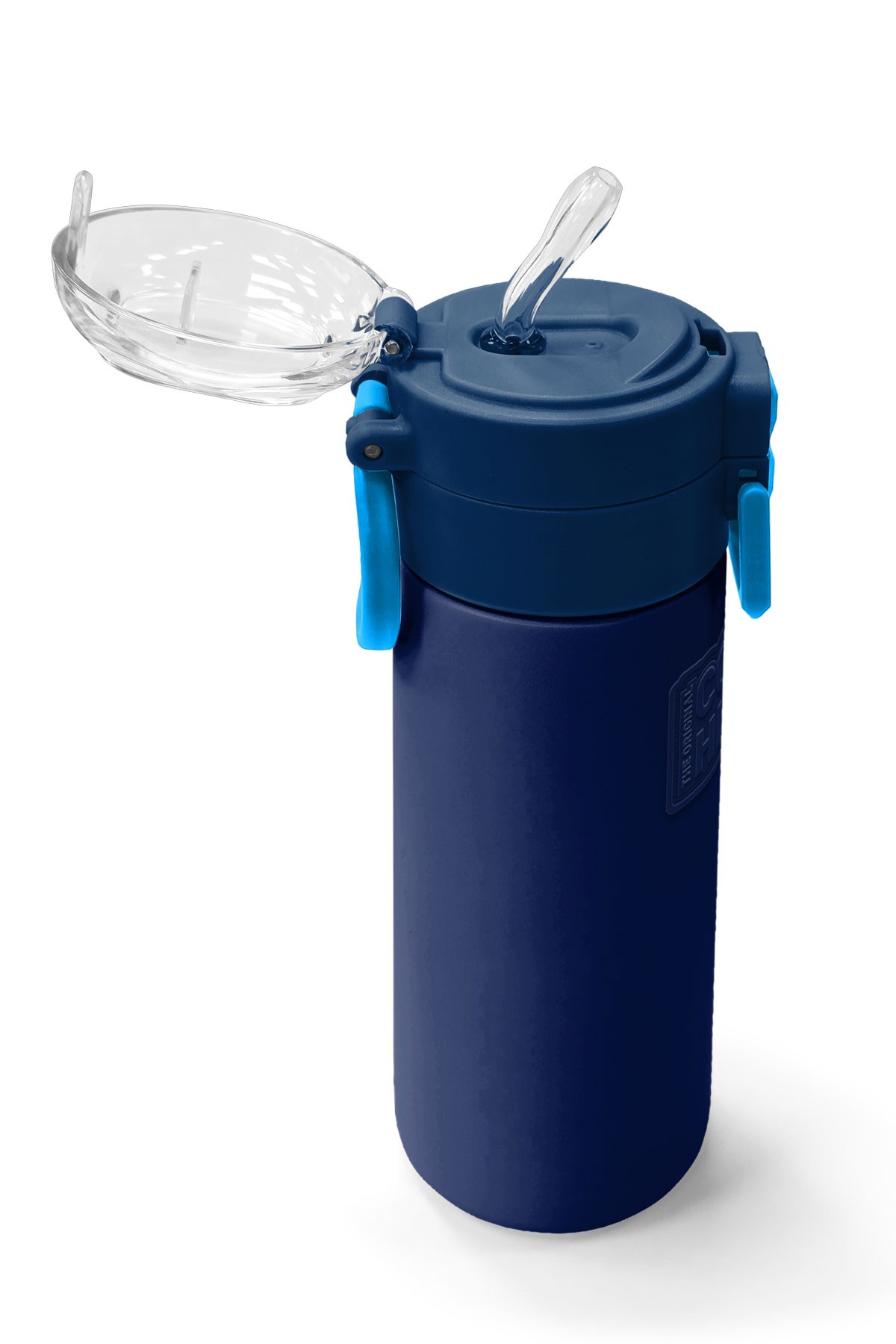 Coral High Kids Lacivert Mavi Pipetli ve Direkt İçim Çelik Termos 500 ml 31828
