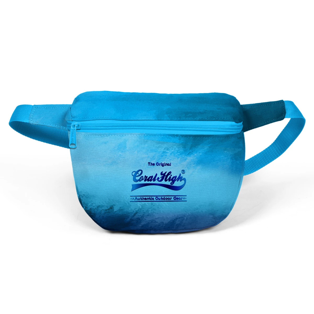 Coral High Navy Blue Color Transition Waist Bag 22596